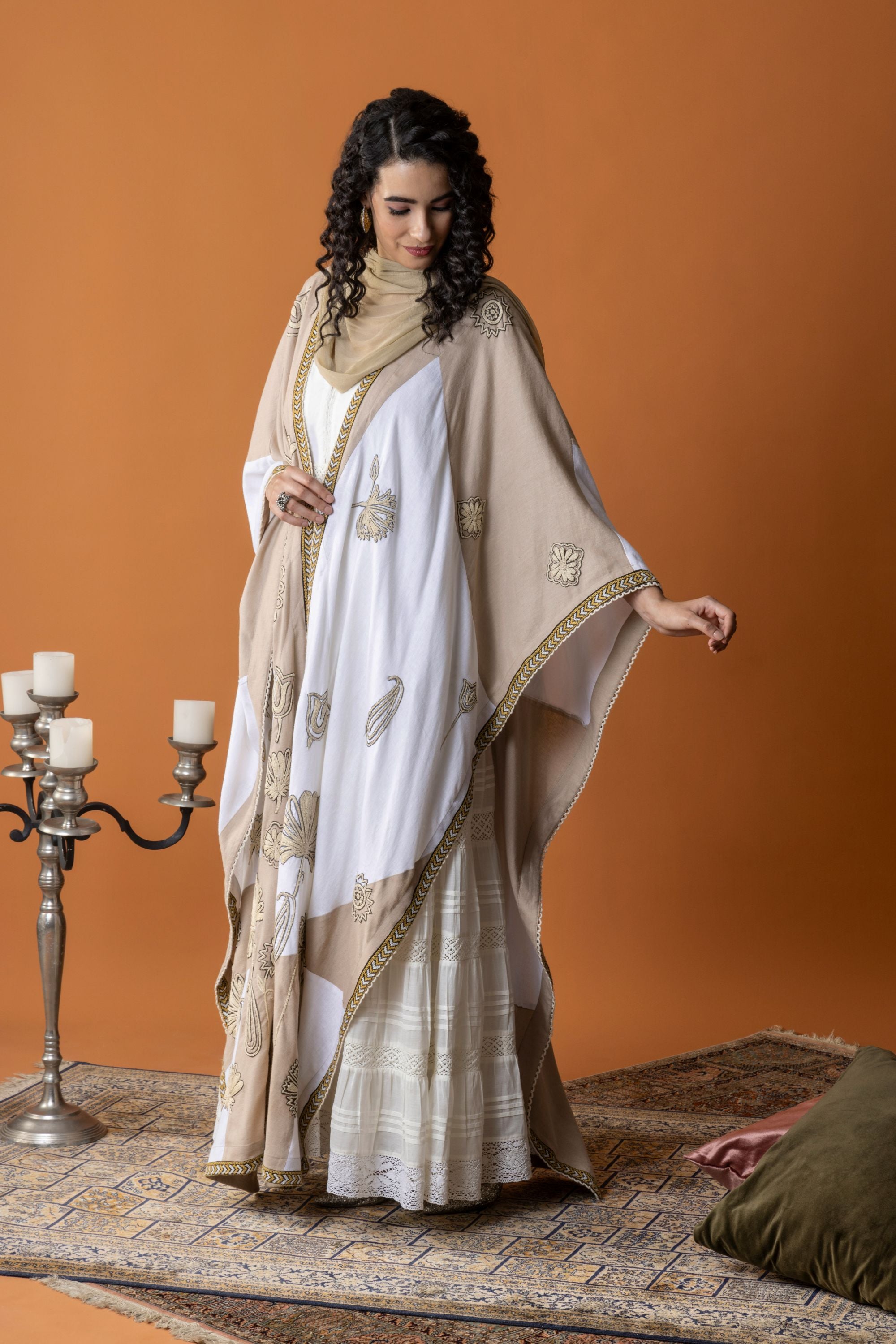 Doaa Embroidered Cape