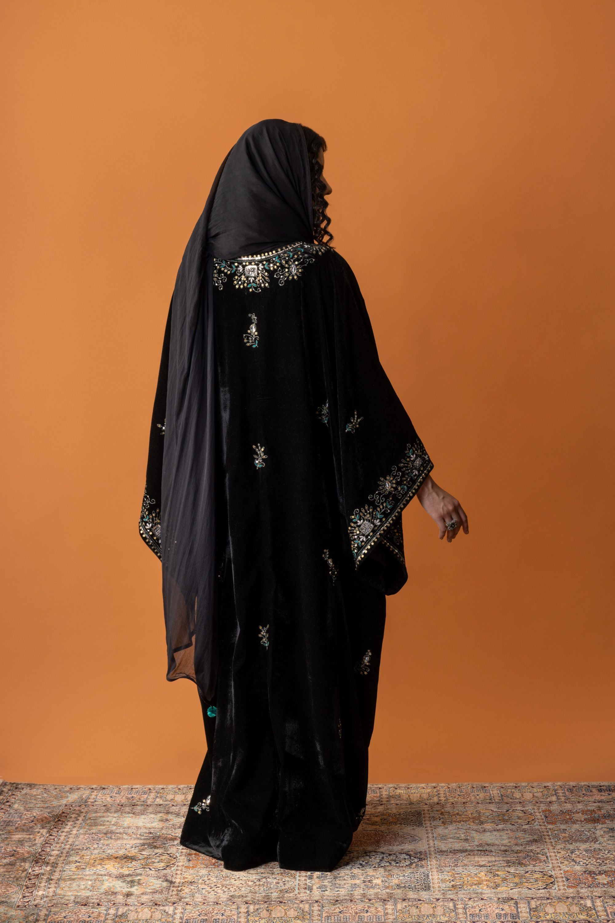 Fifi Embroidered Abaya with Embellishment