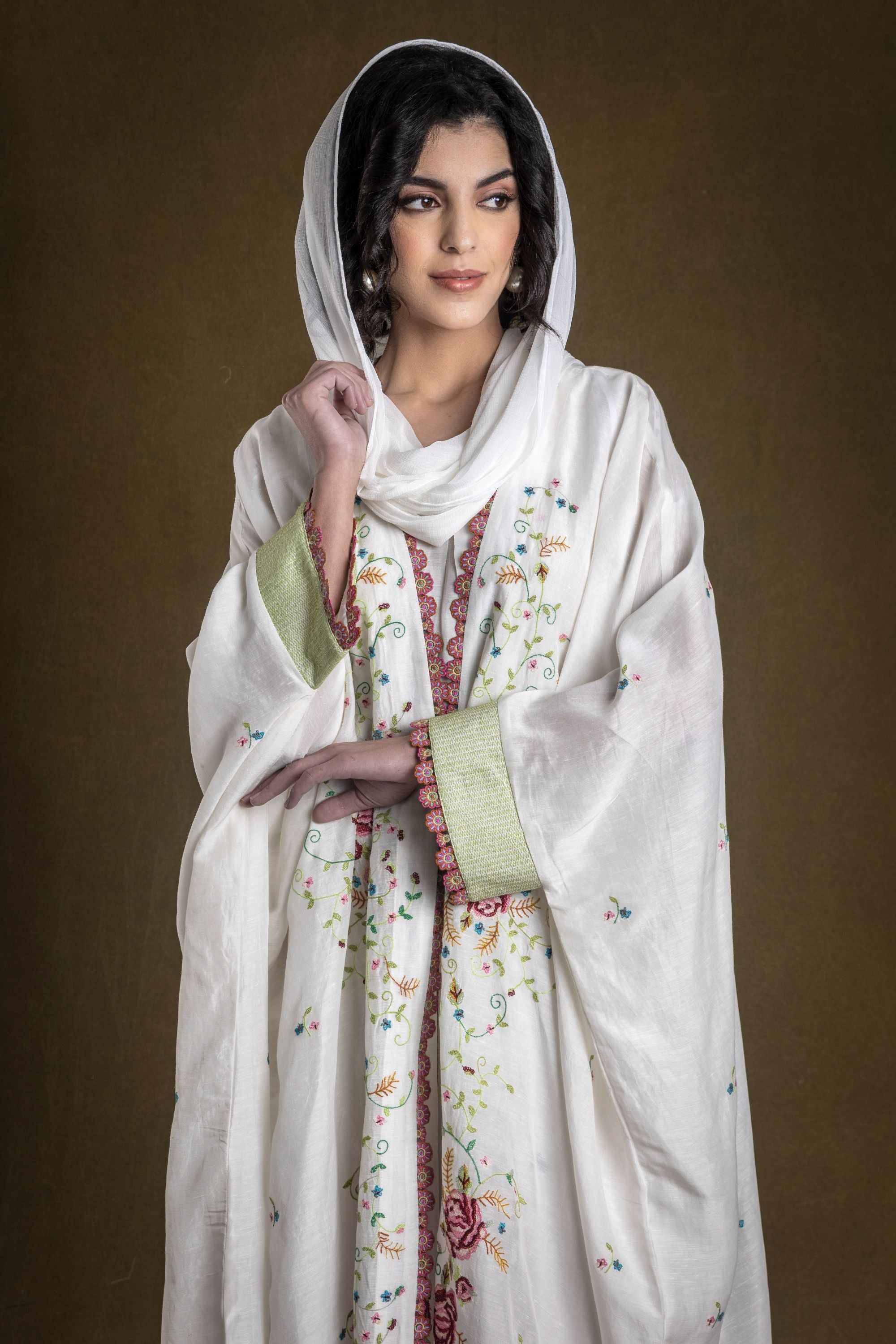 Latifa Abaya with Embroidery