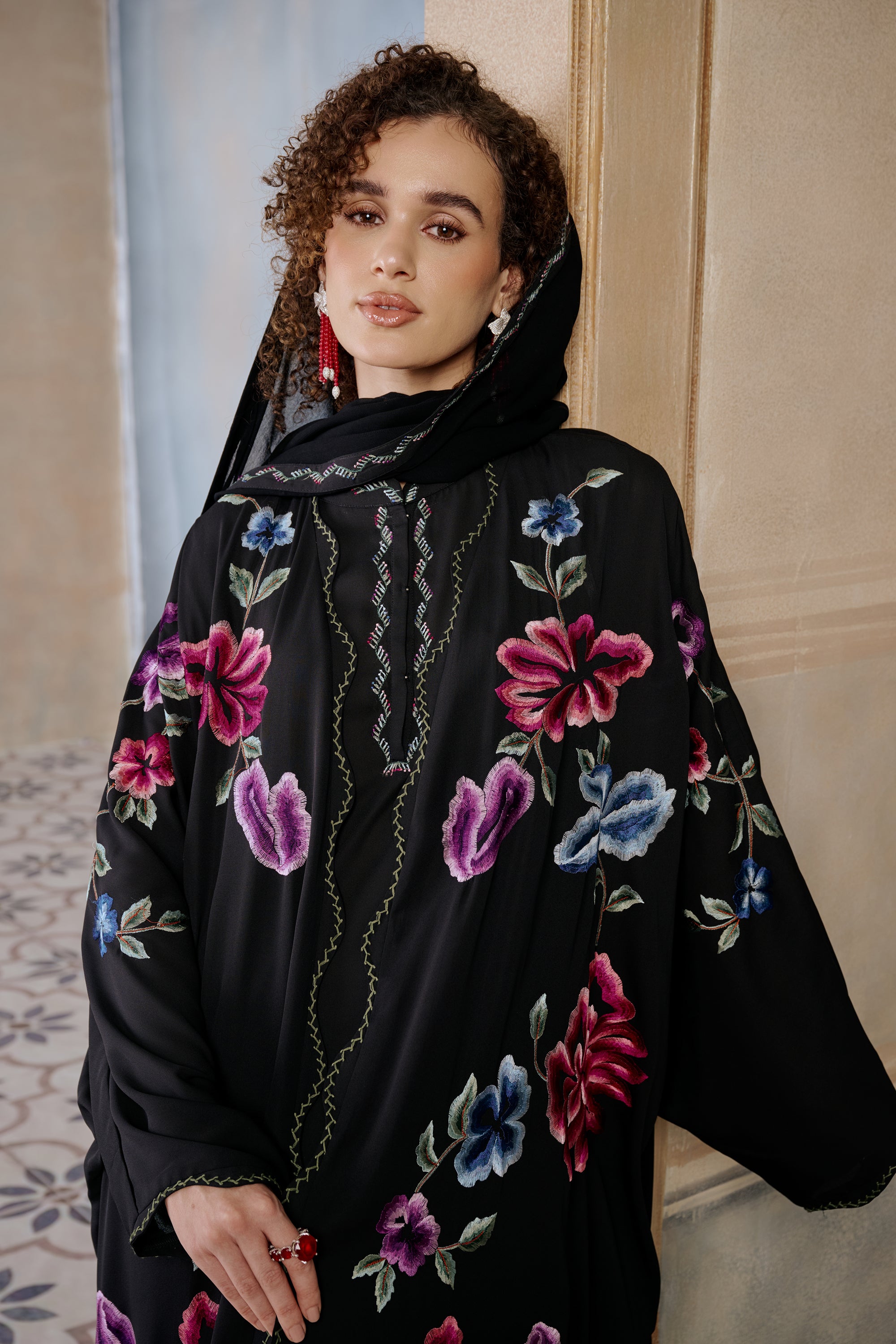 Hatoon Embroidered Abaya