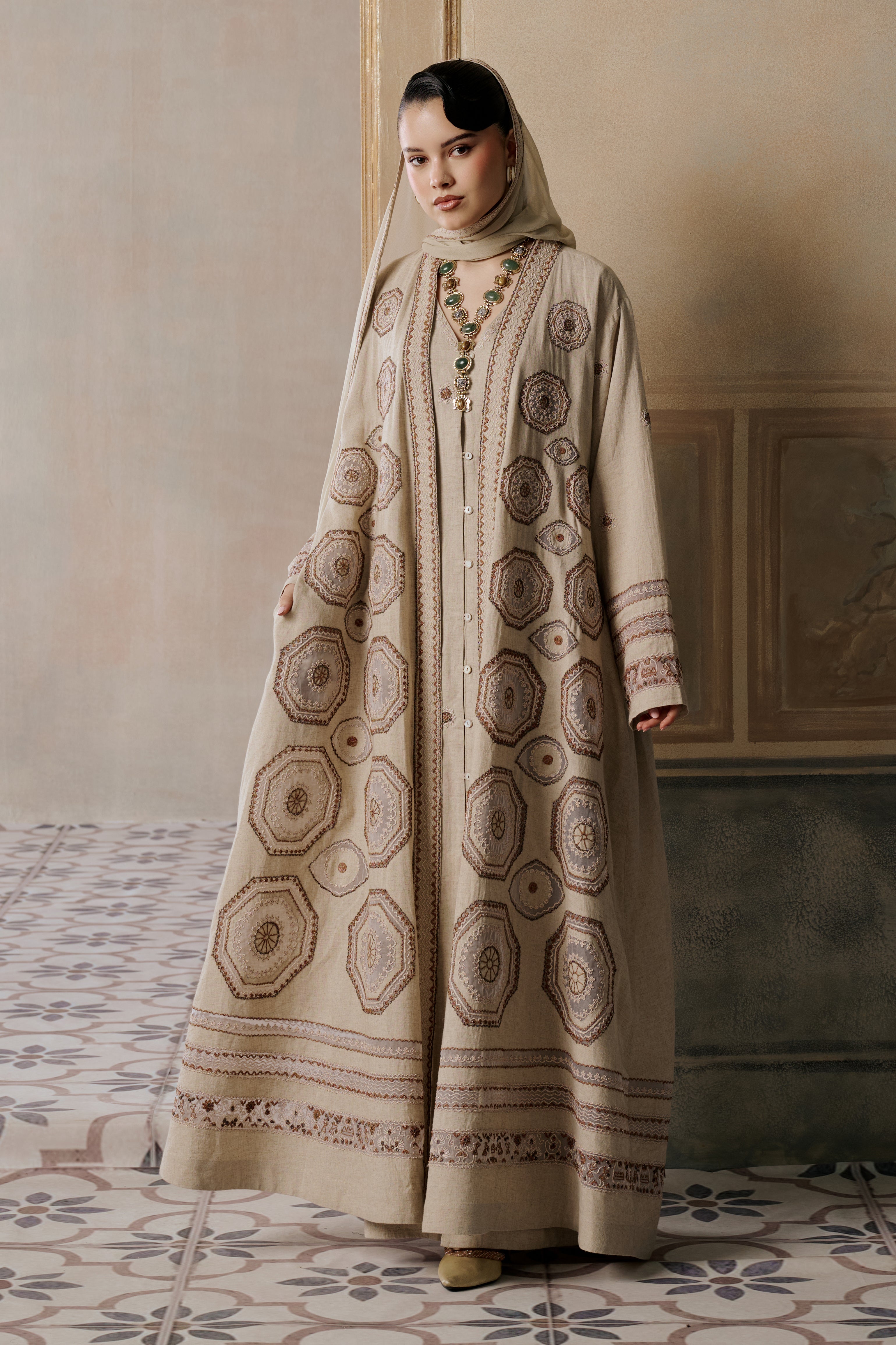 Ruqia Embroidered Abaya
