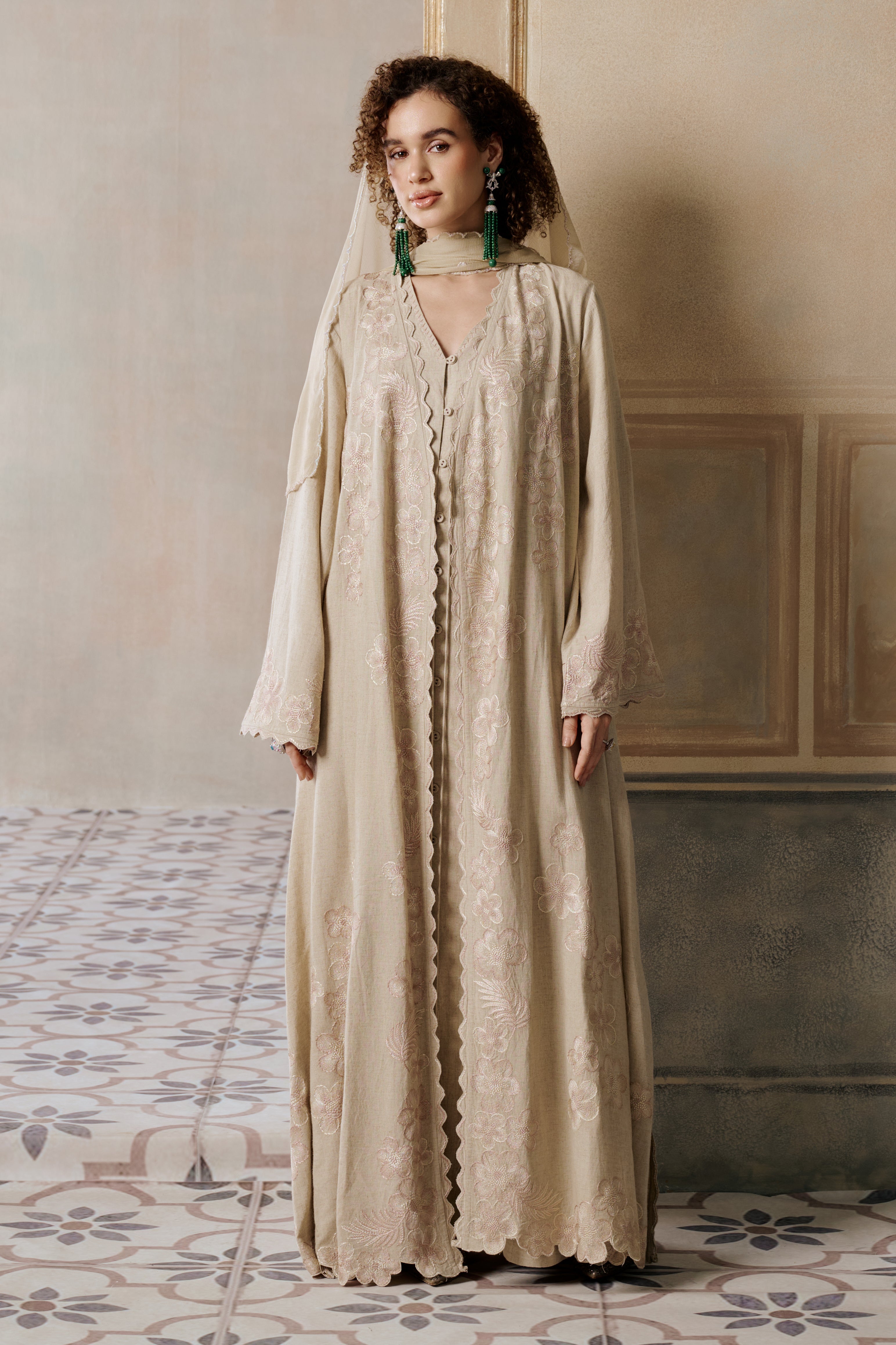 Hadeer Embroidered Abaya