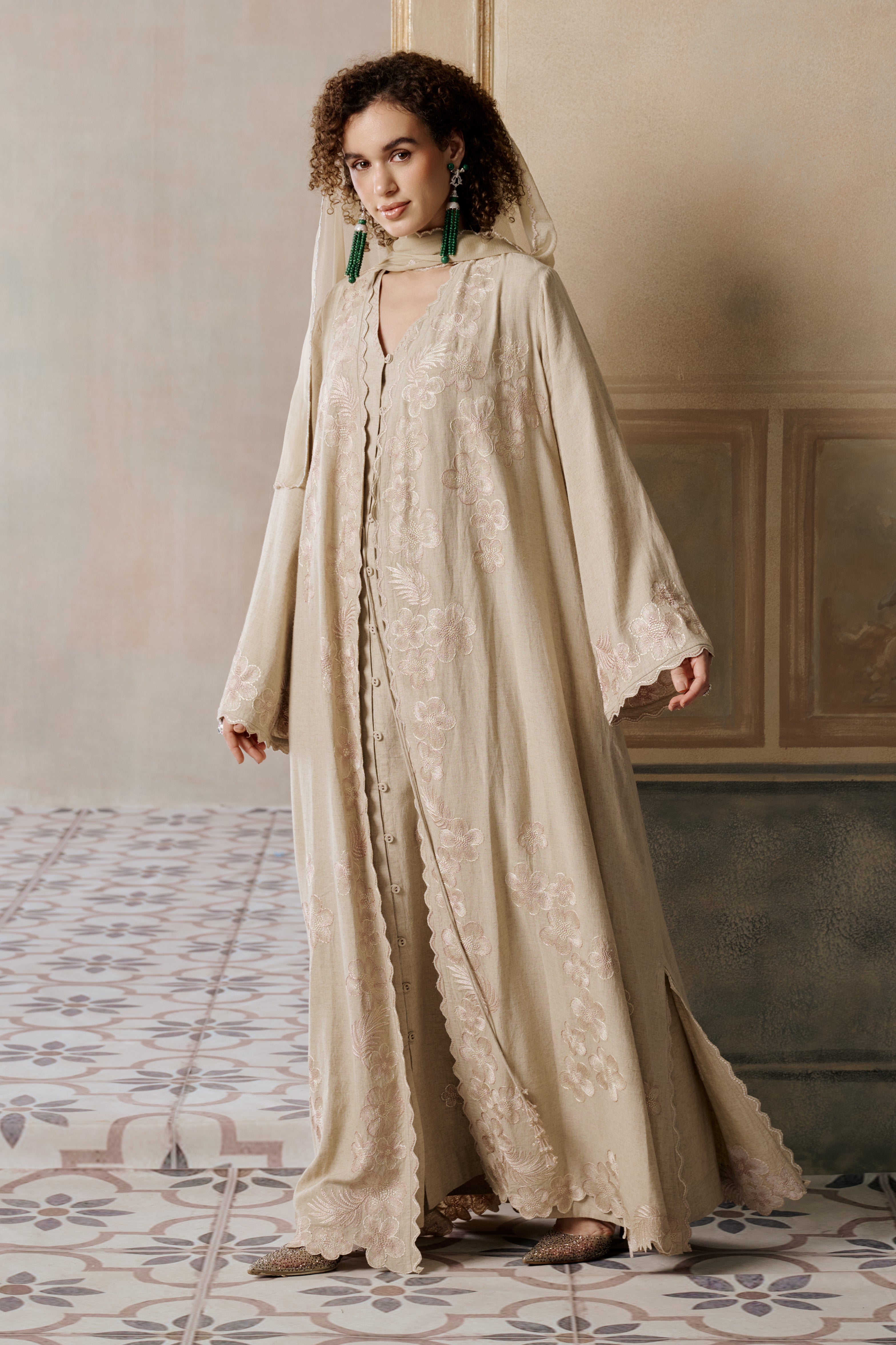 Hadeer Embroidered Abaya