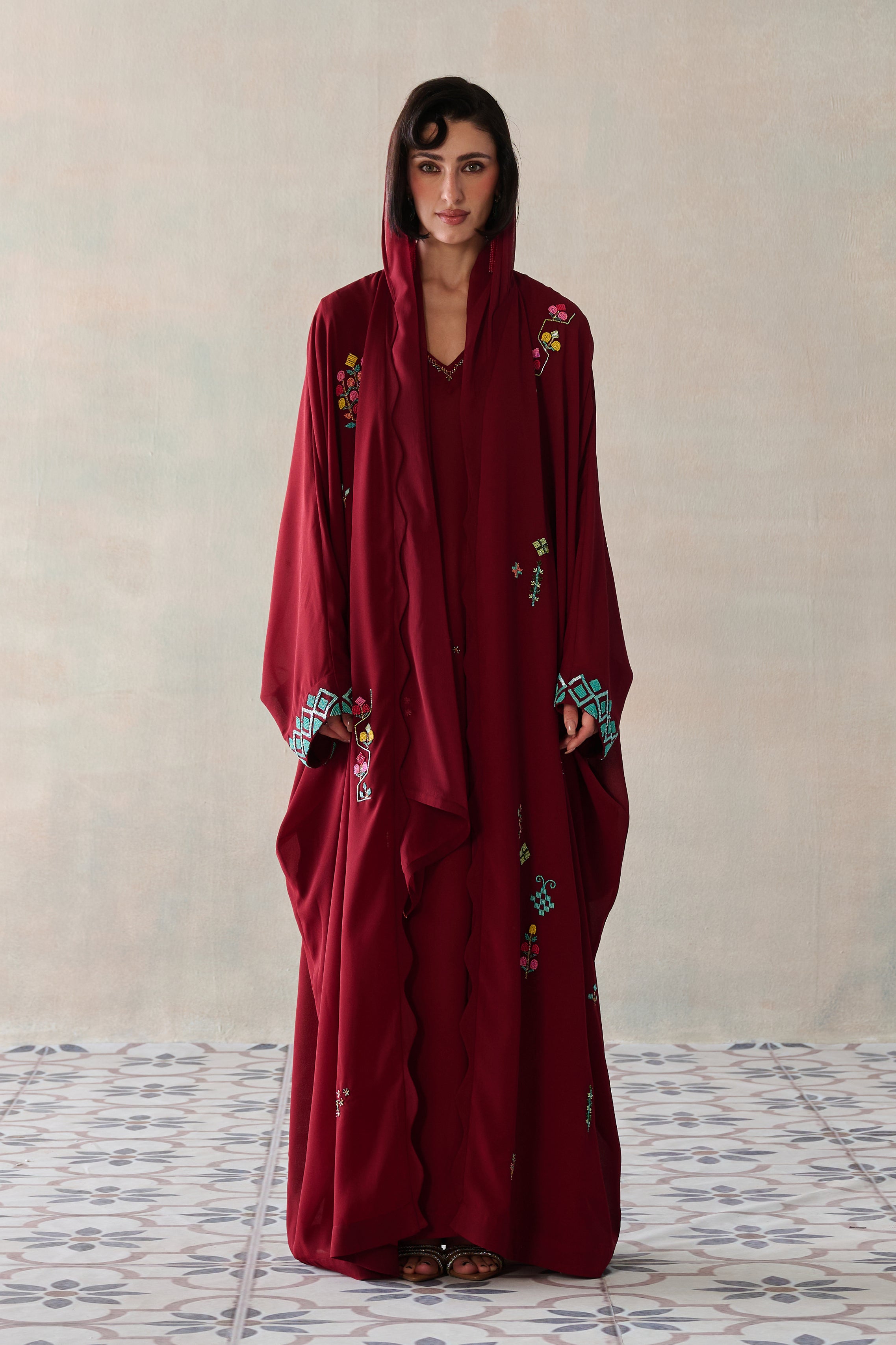 Hareer Embellished Abaya