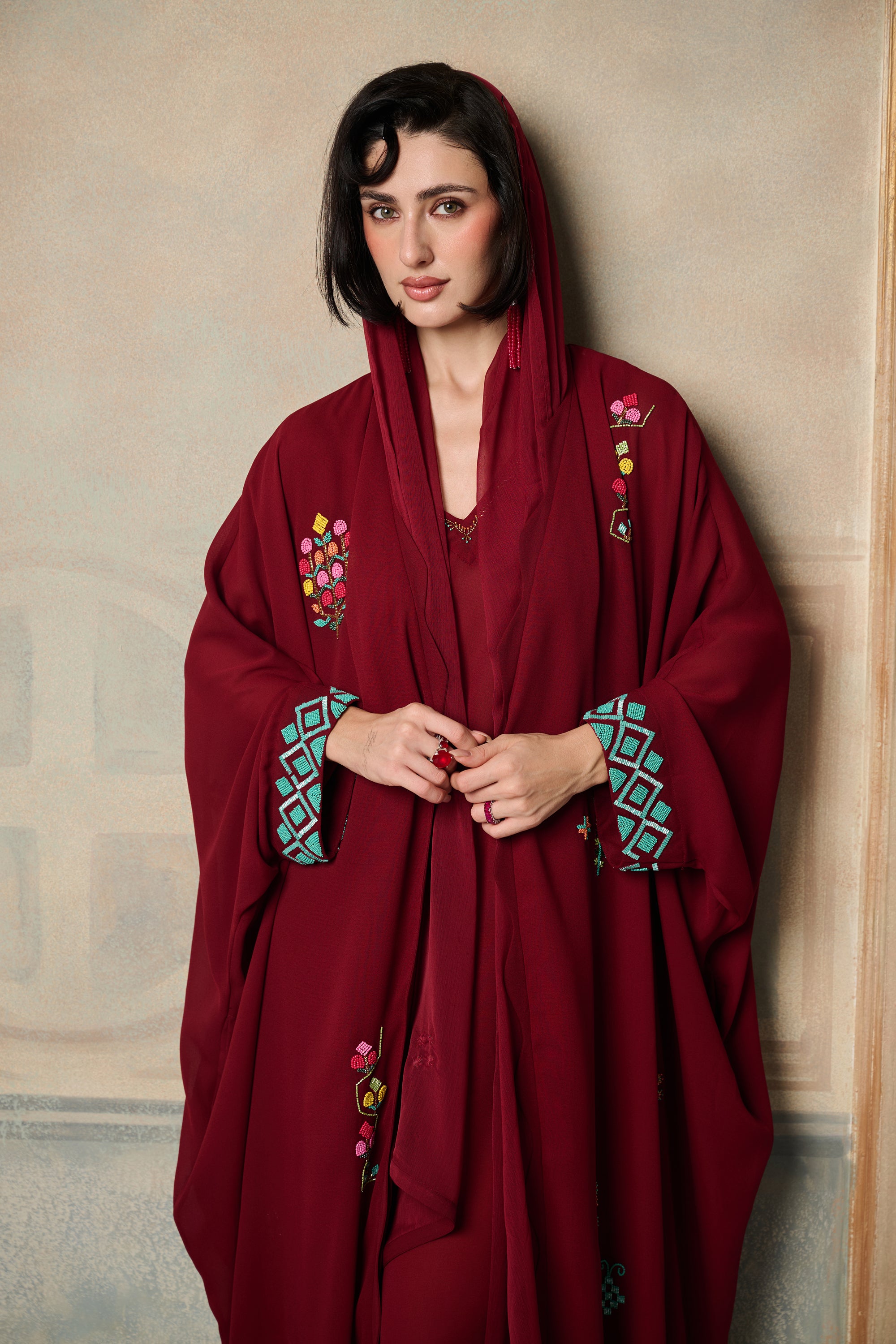 Hareer Embellished Abaya