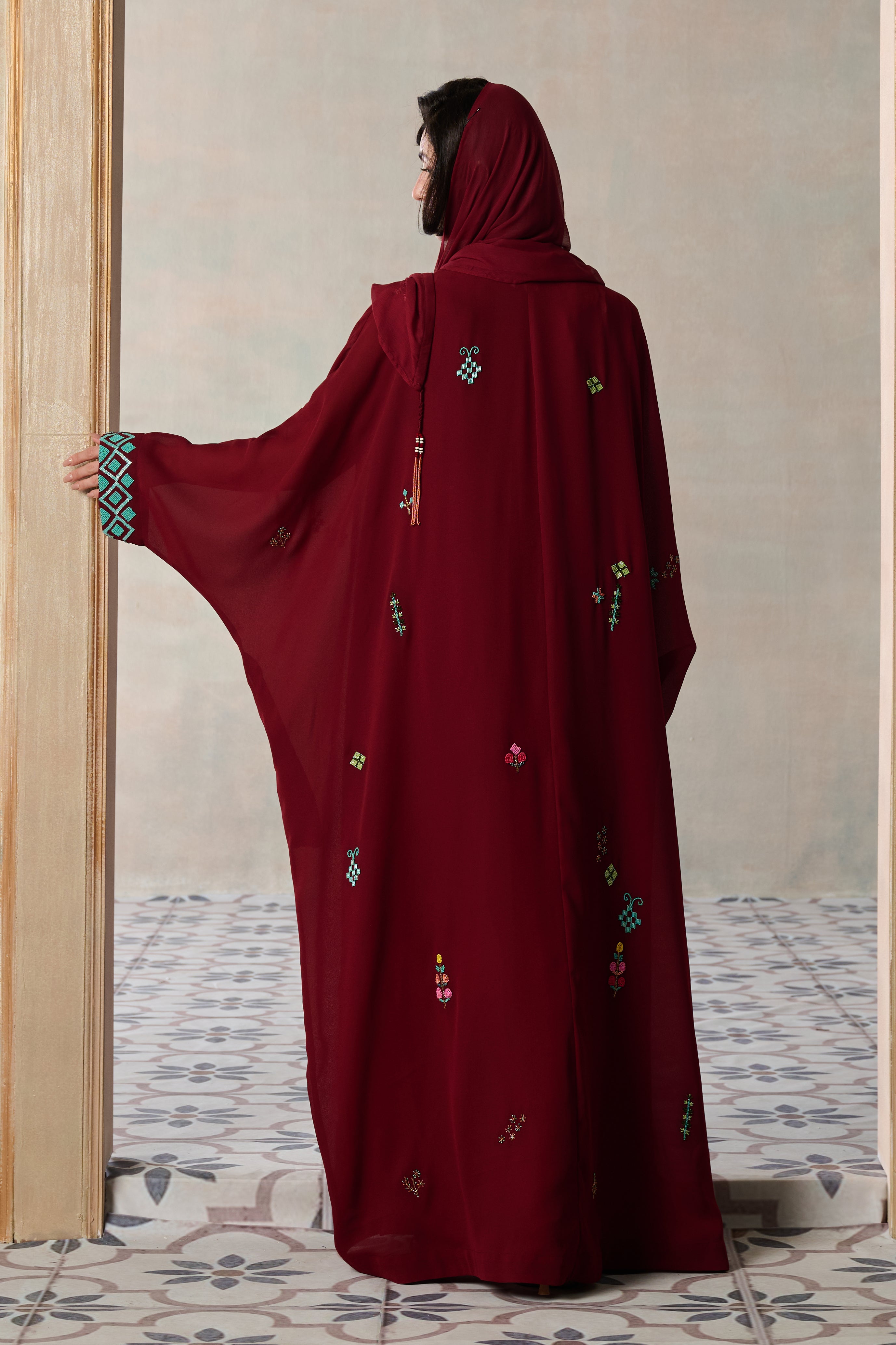 Hareer Embellished Abaya