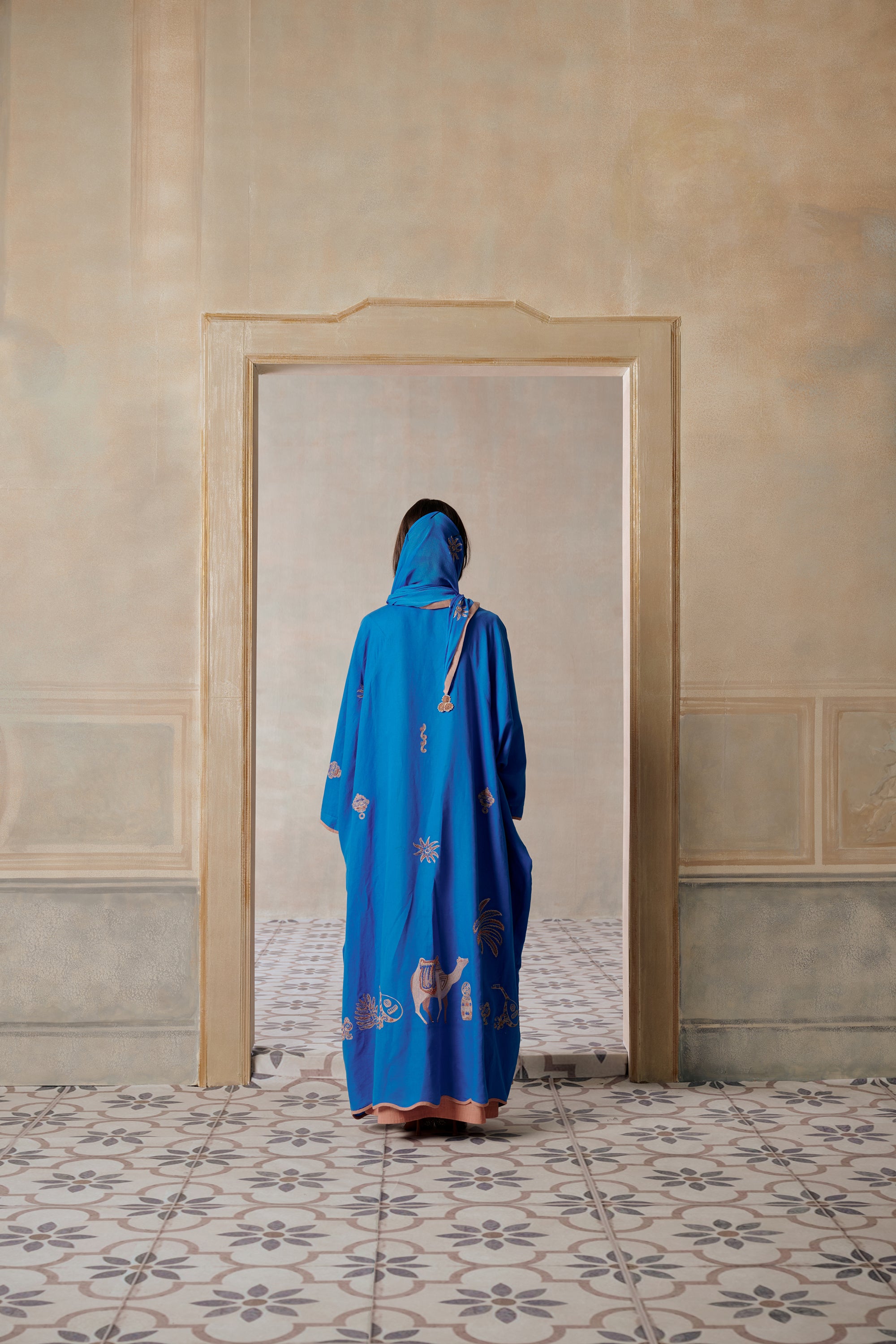 Zaad Embroidered Abaya with Embellishment