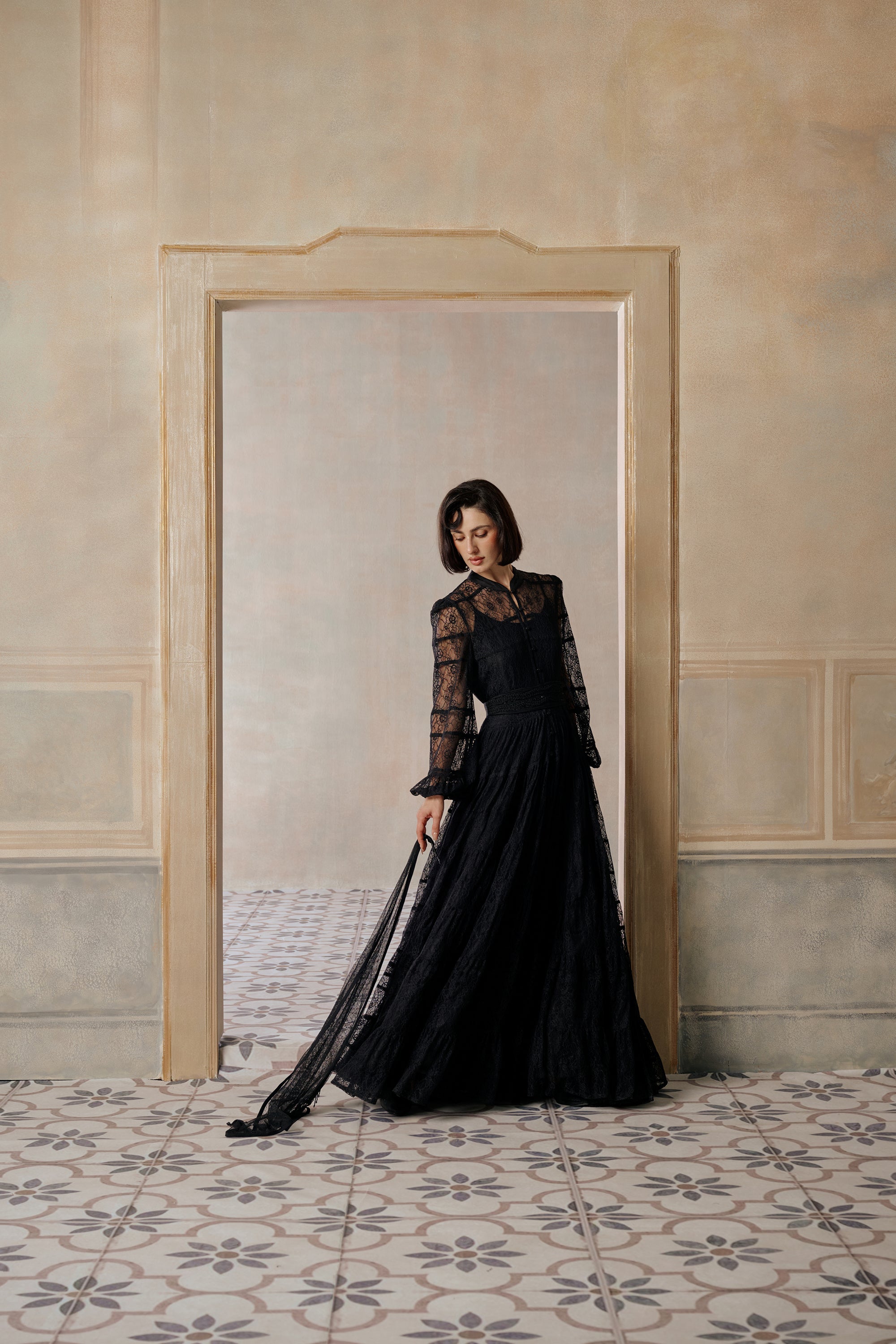 Almasa Stylish Tiered Jalabiya
