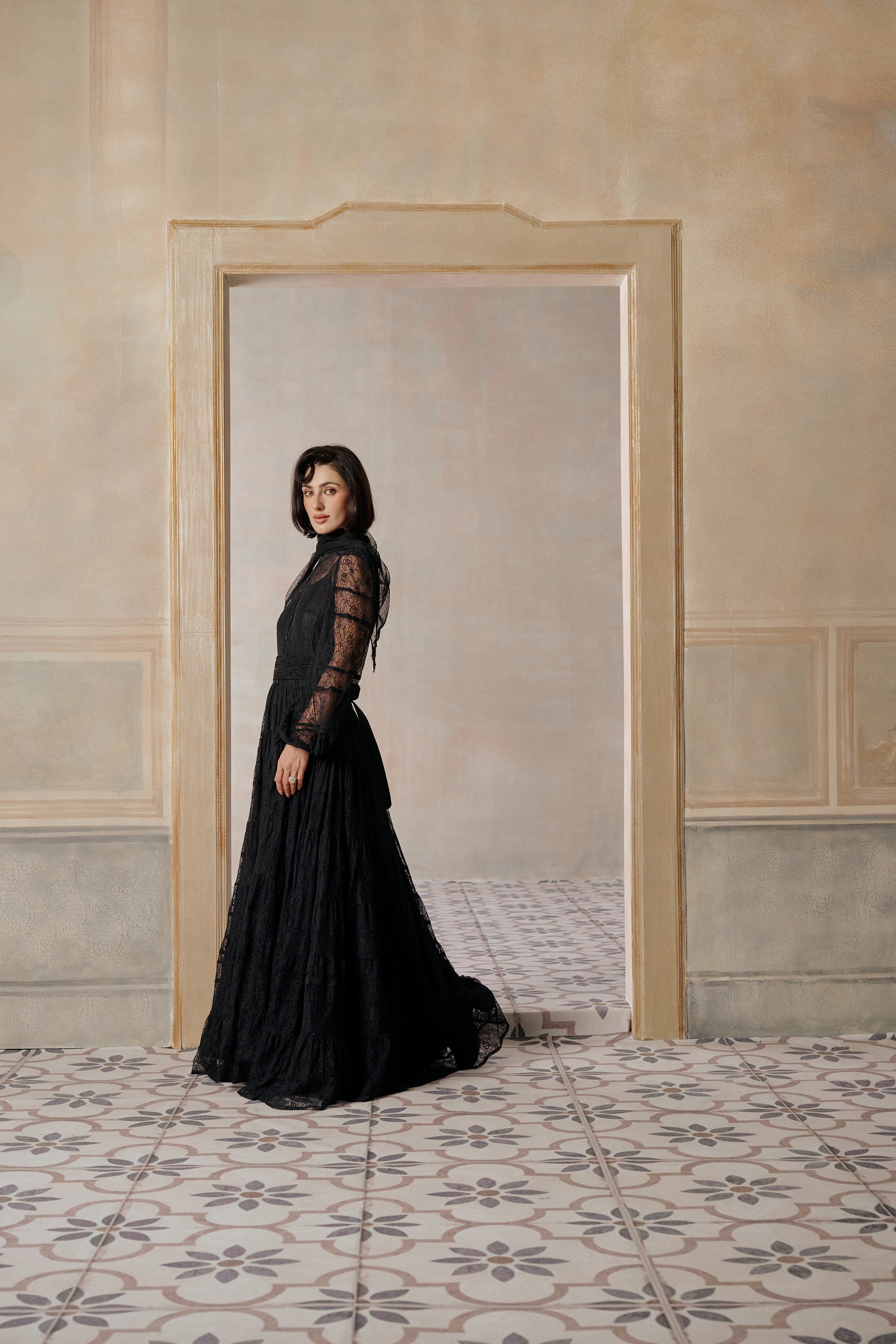 Almasa Stylish Tiered Jalabiya