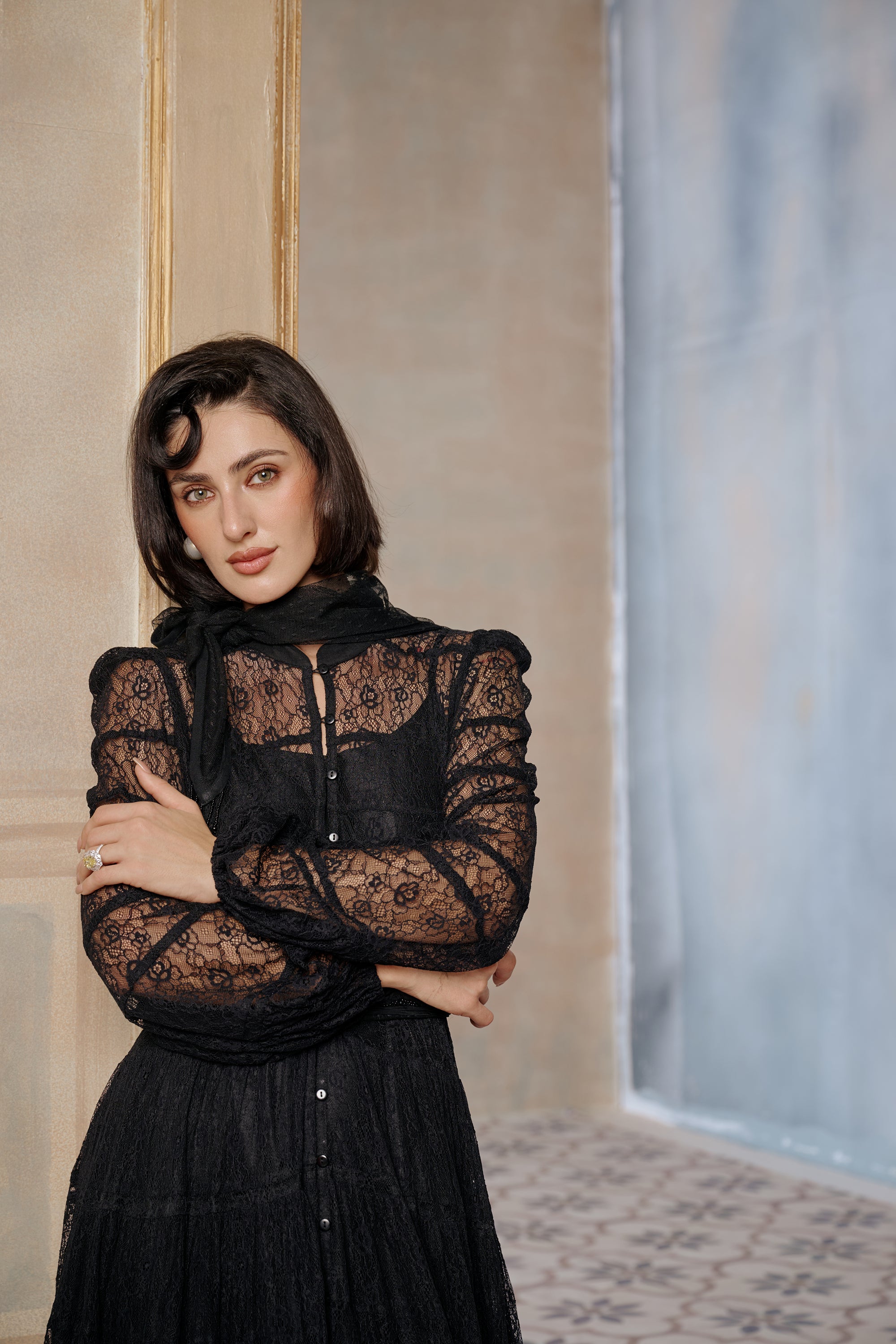 Almasa Stylish Tiered Jalabiya