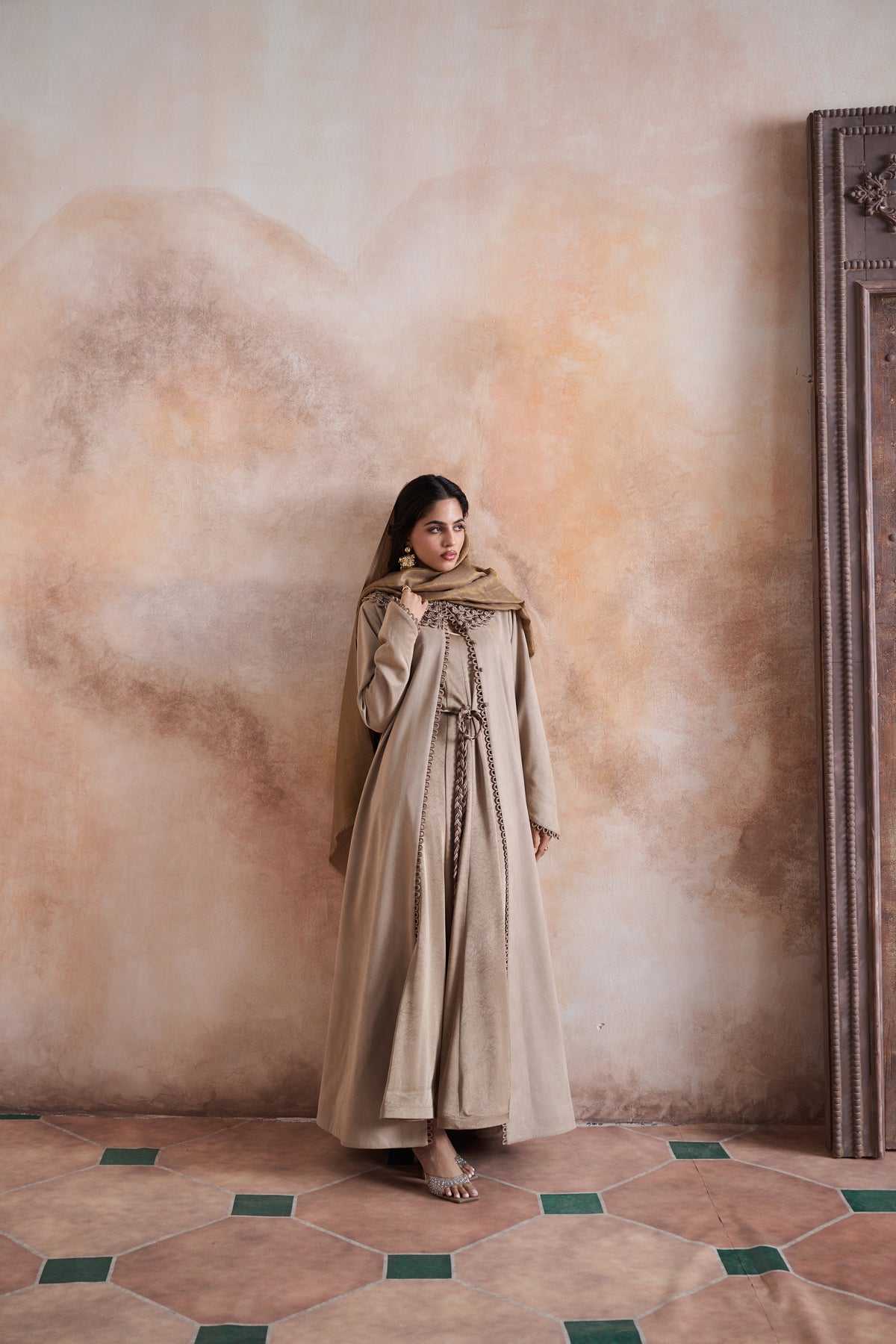 Sawsan Embellished Abaya with Hand Dori Work