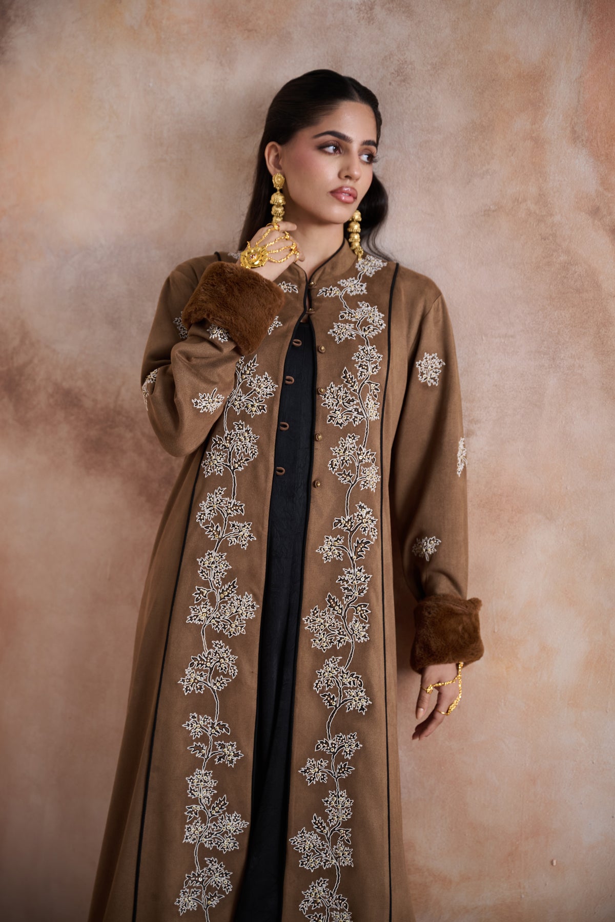 Iram Embroidered Bisht with Embellishment