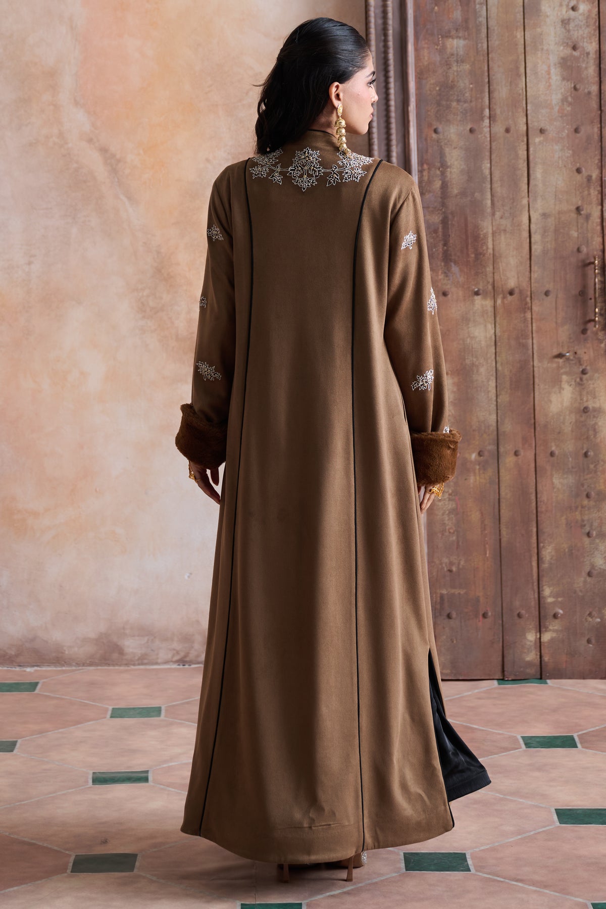 Iram Embroidered Bisht with Embellishment