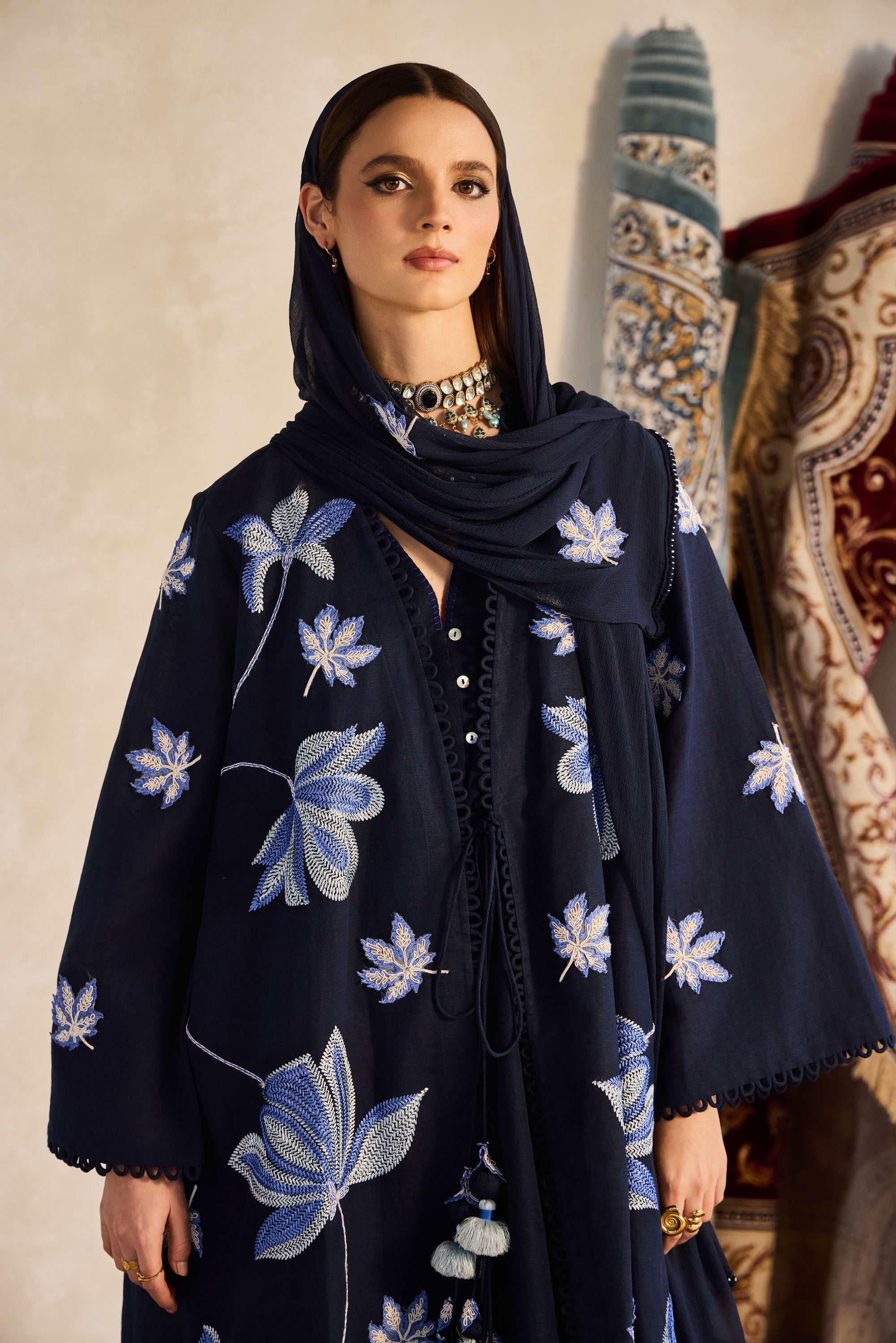 Omema Embroidered Abaya