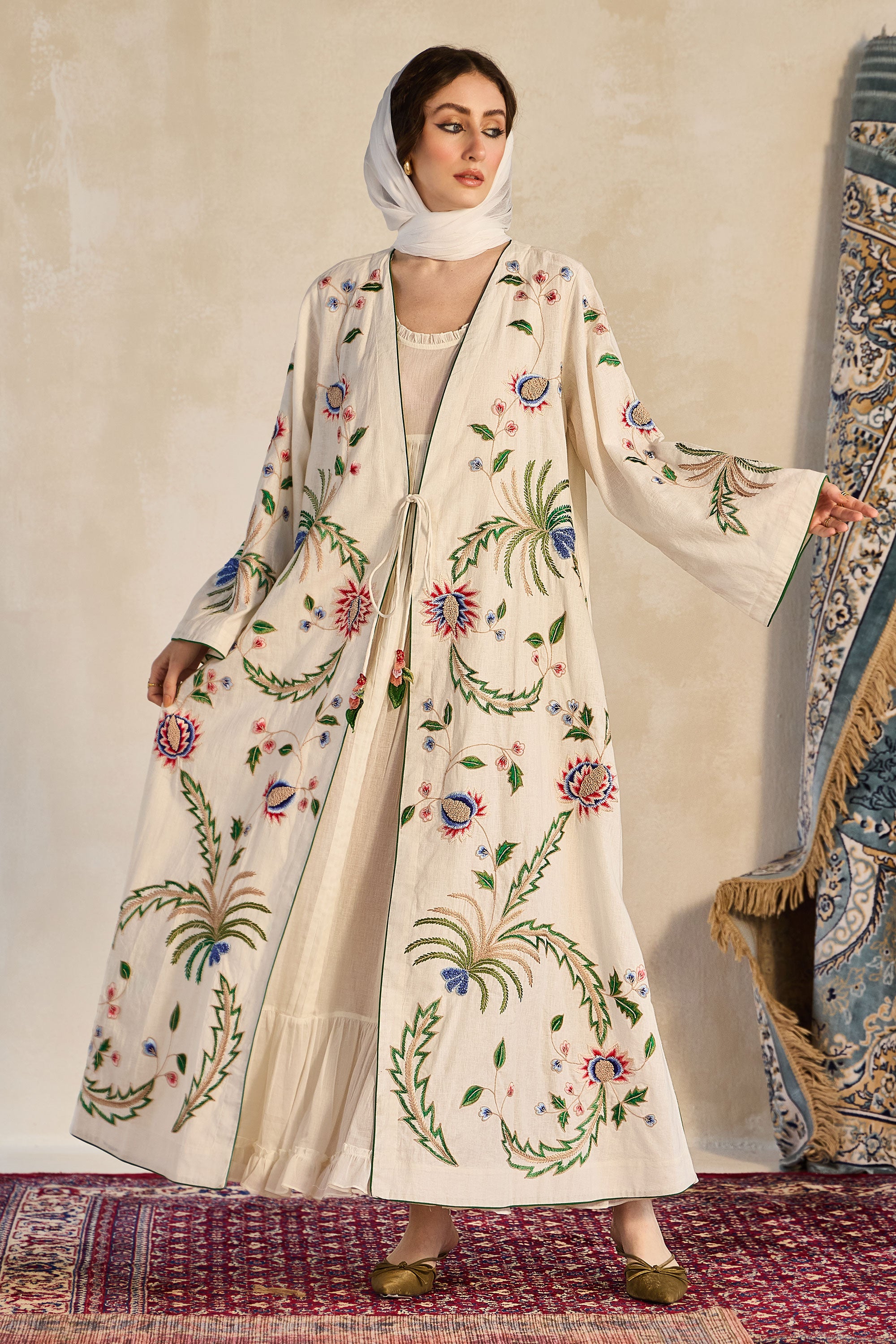 Rusha Embroidered Abaya
