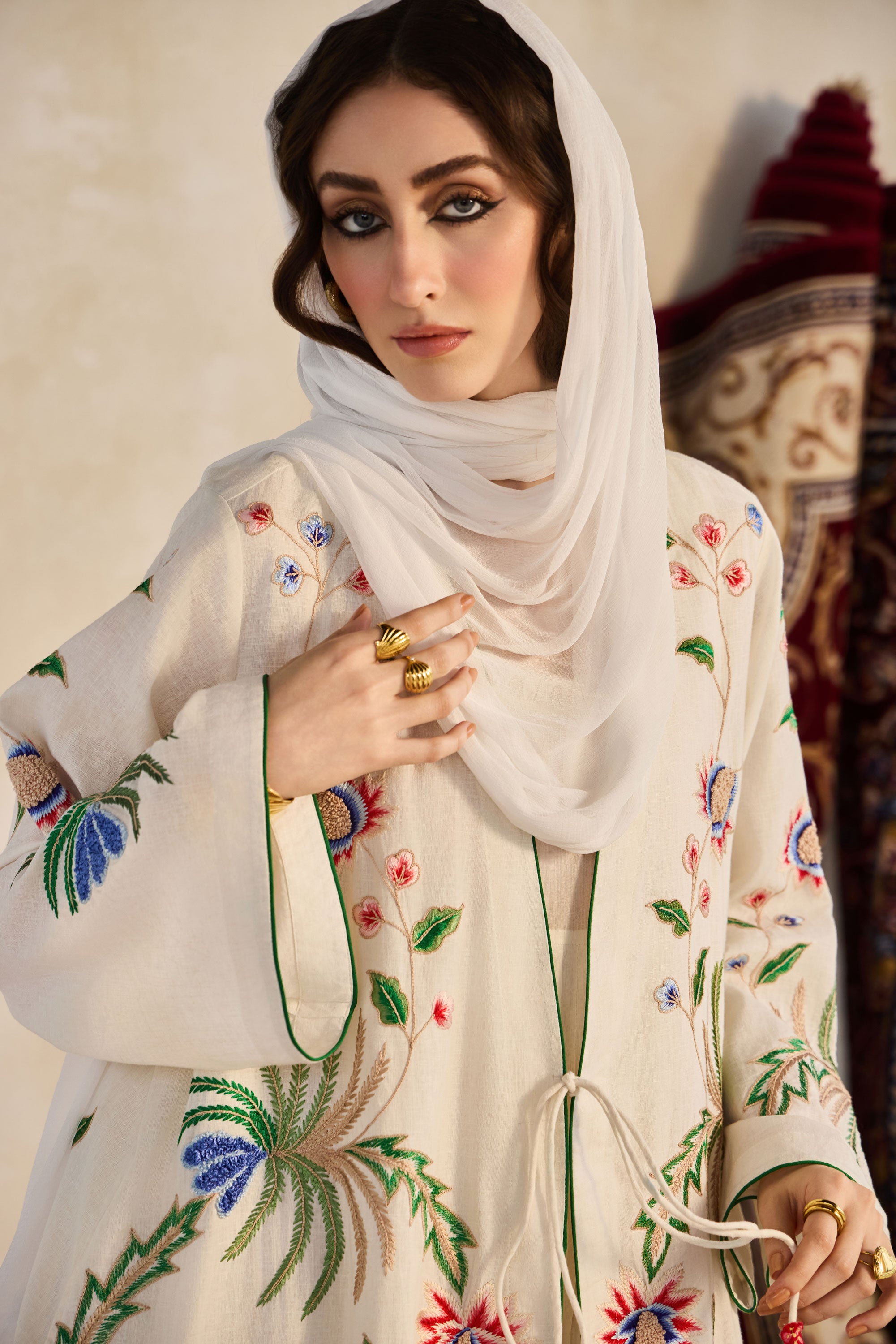 Rusha Embroidered Abaya