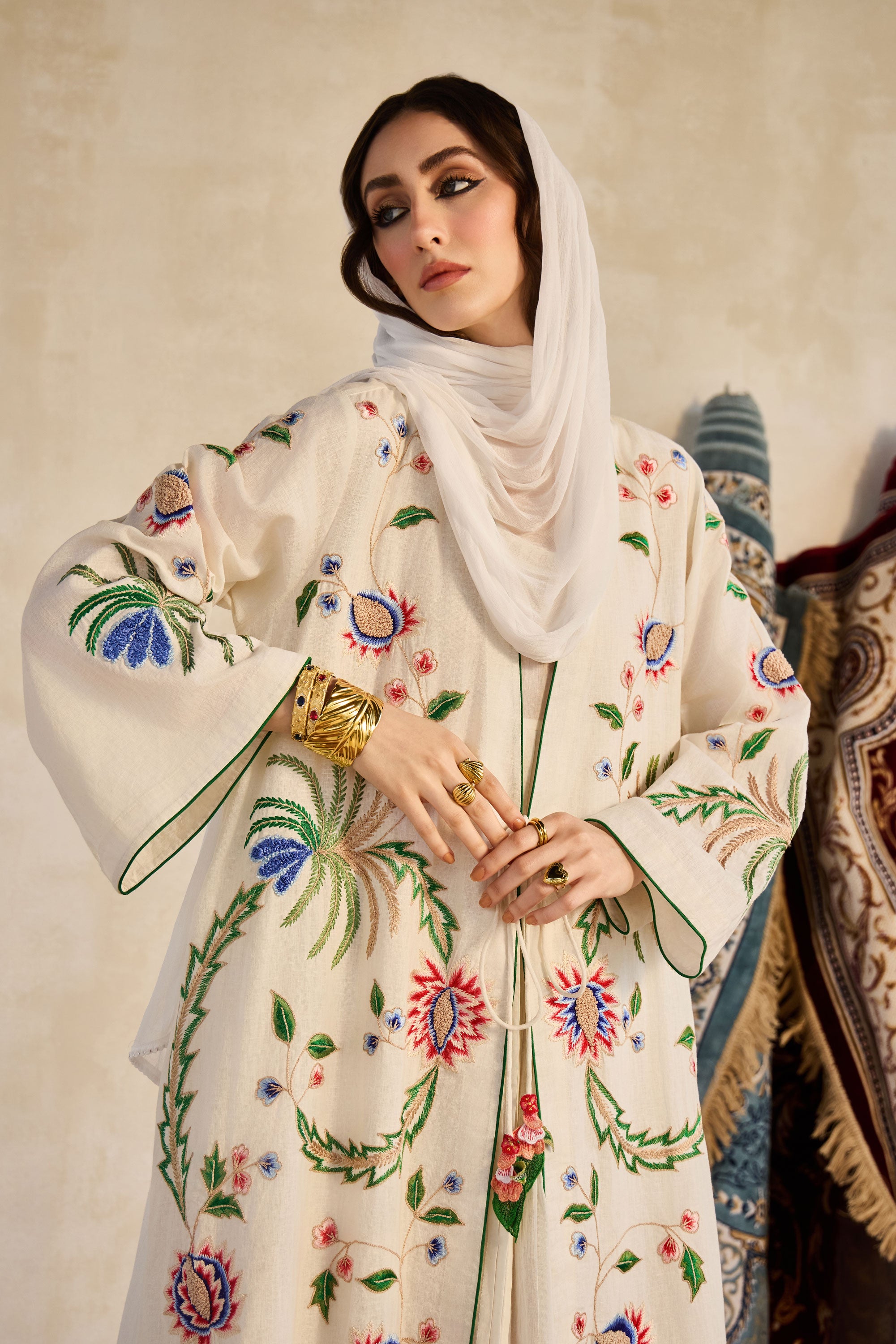 Rusha Embroidered Abaya