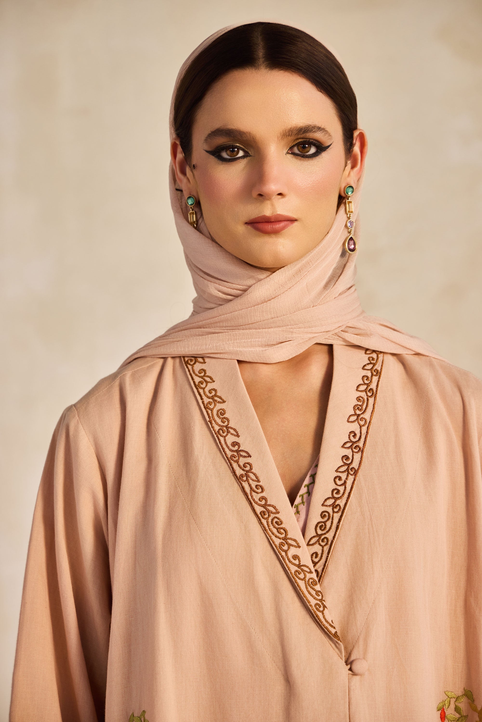 Umaira Embroidered Abaya