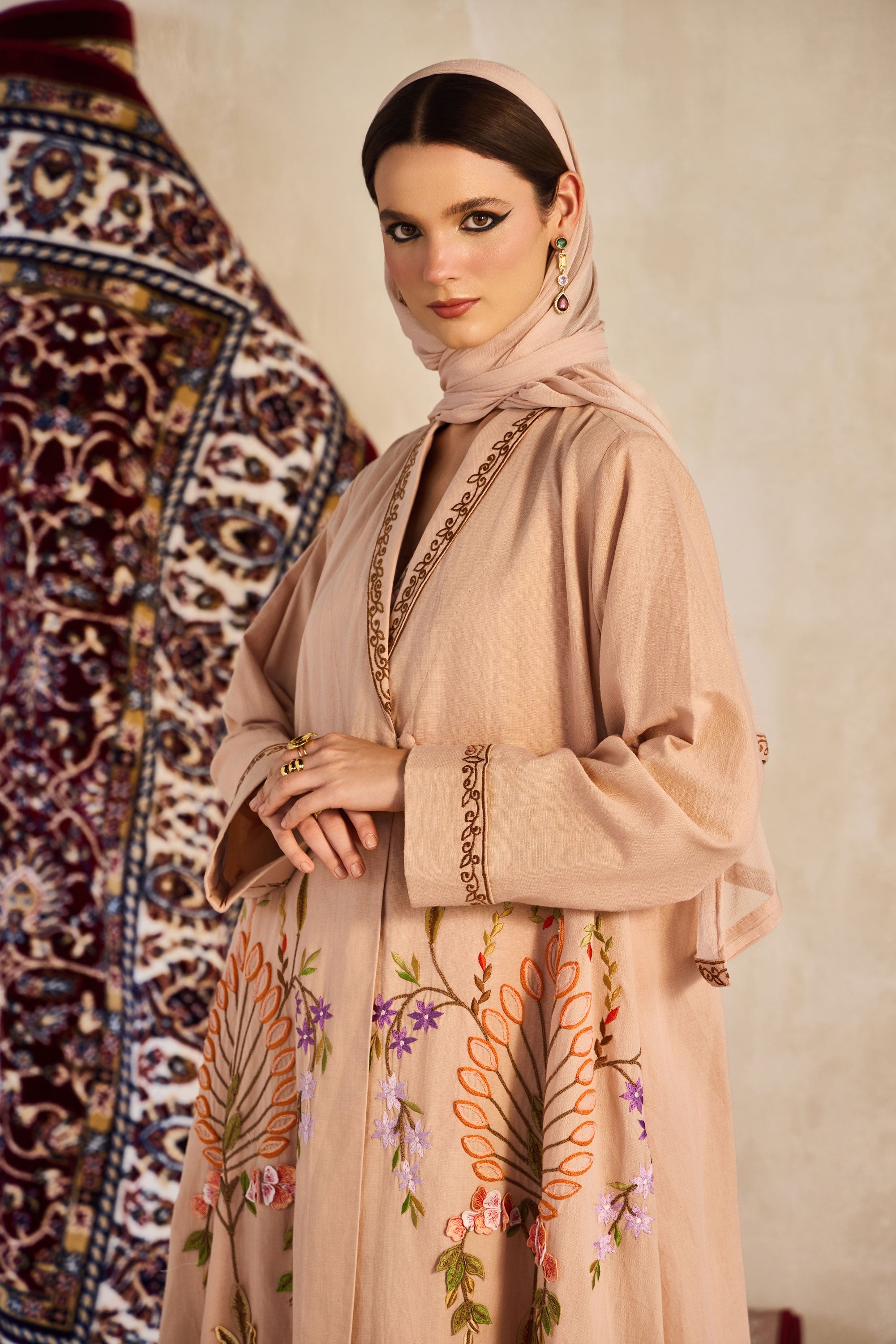 Umaira Embroidered Abaya