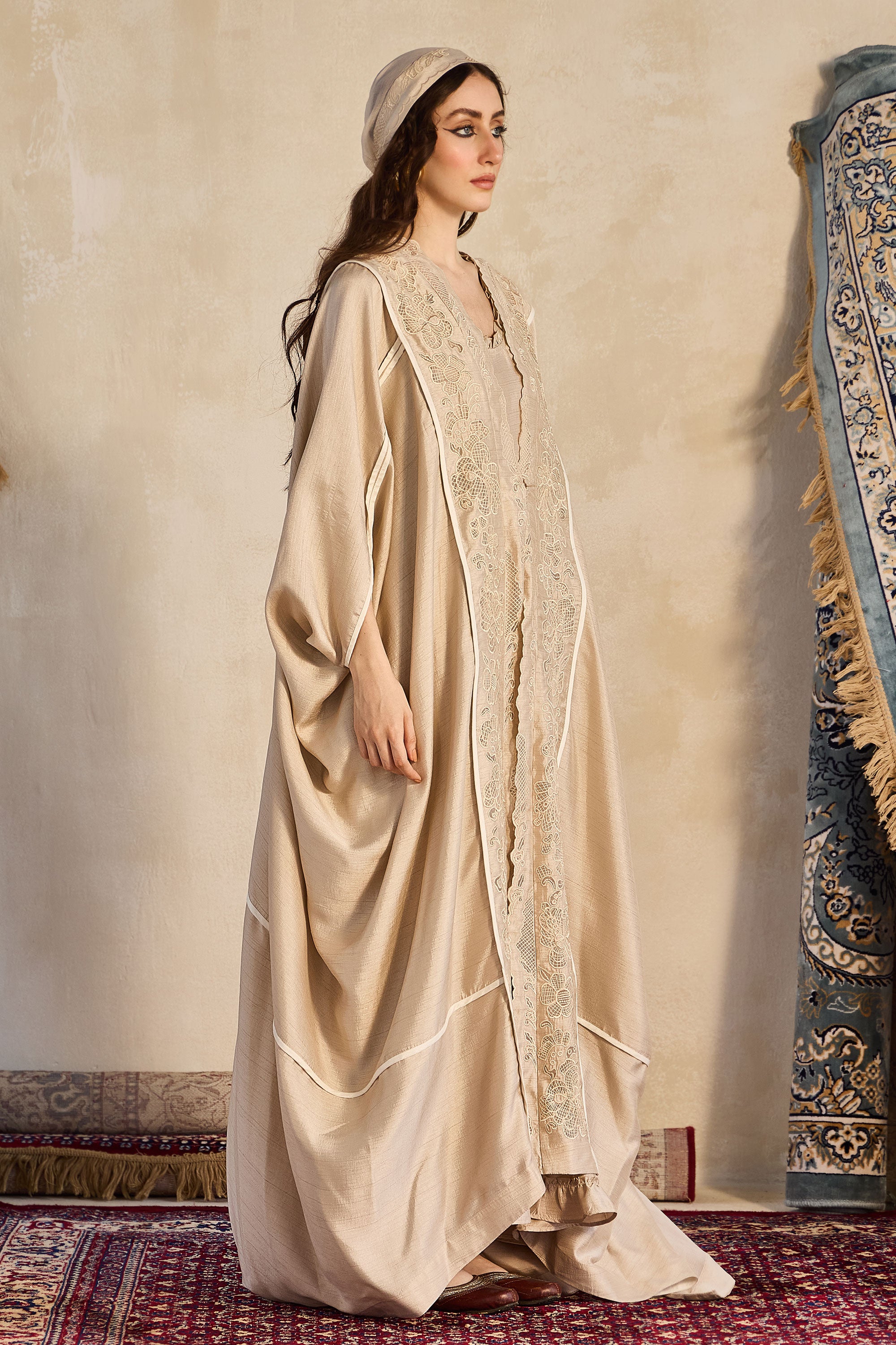Qamfira Embroidered Abaya