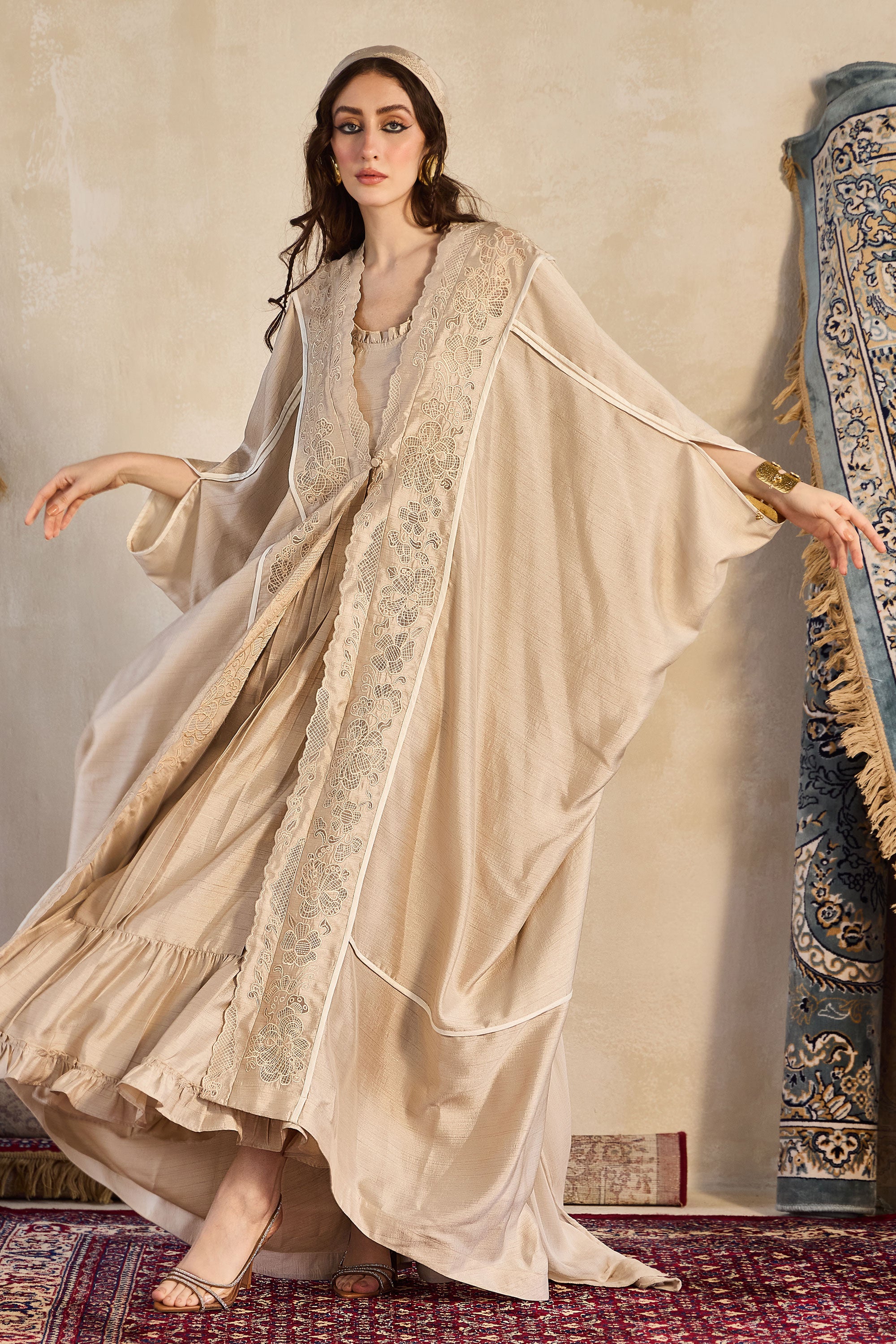 Qamfira Embroidered Abaya