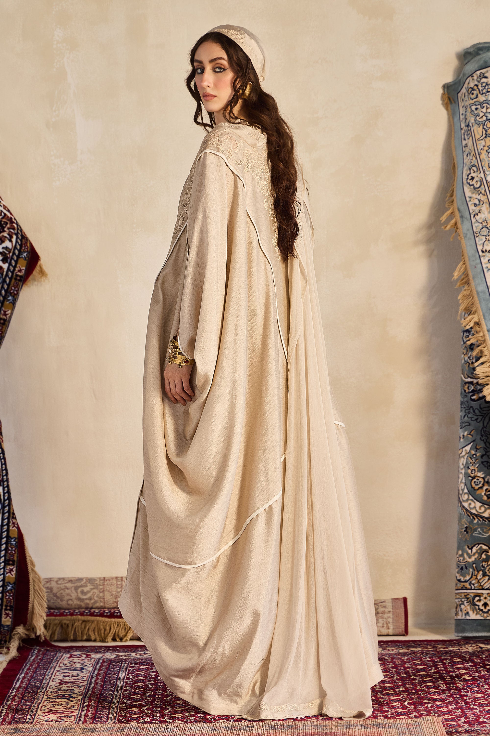 Qamfira Embroidered Abaya