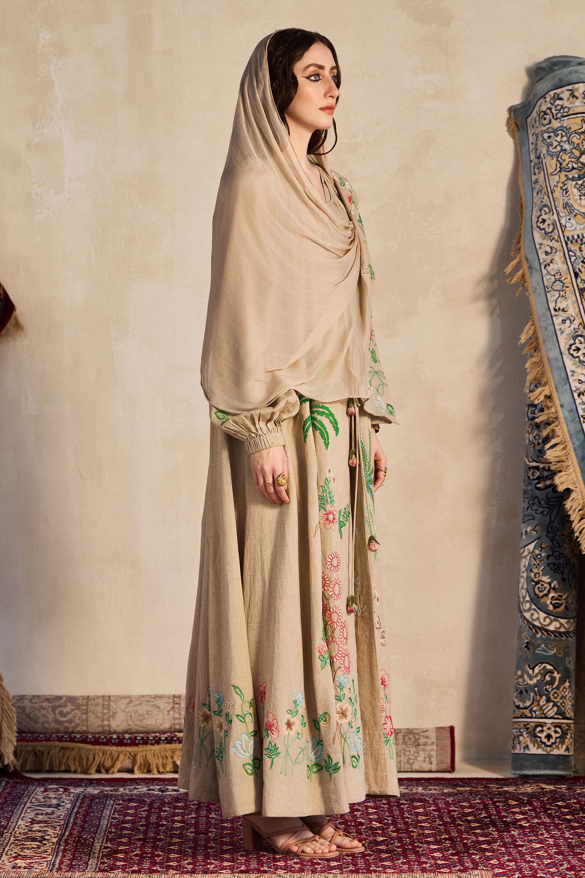 Faiha Embroidered Abaya