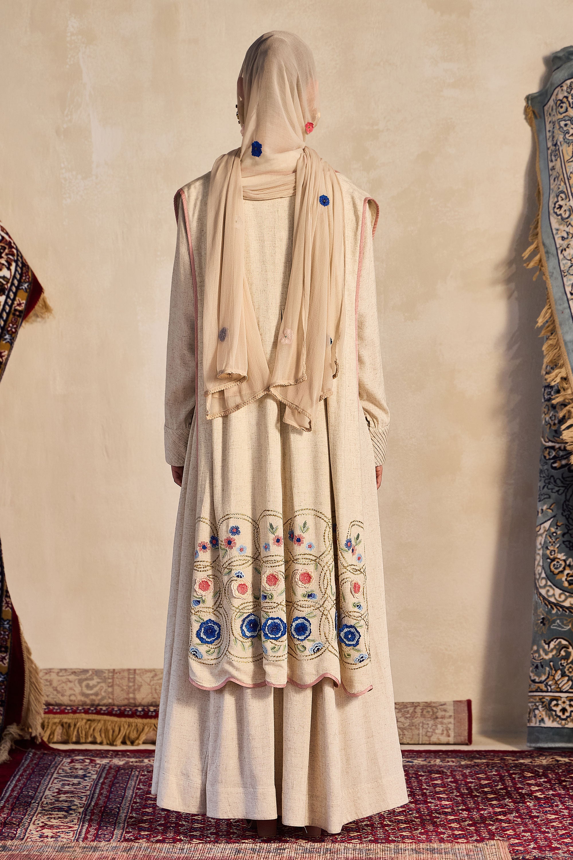 Shafeera Dushala Embroidered Cape