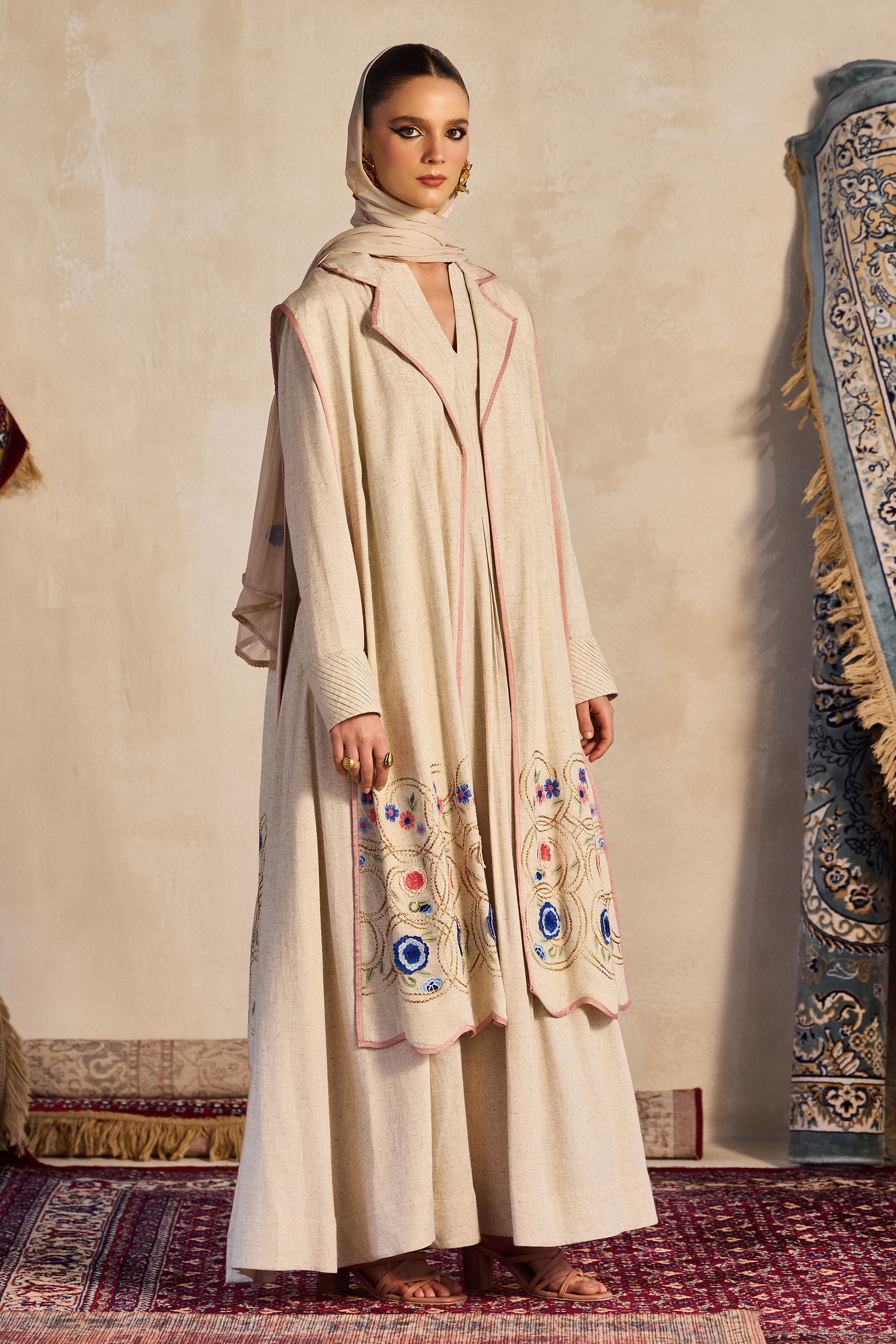 Shafeera Dushala Embroidered Cape
