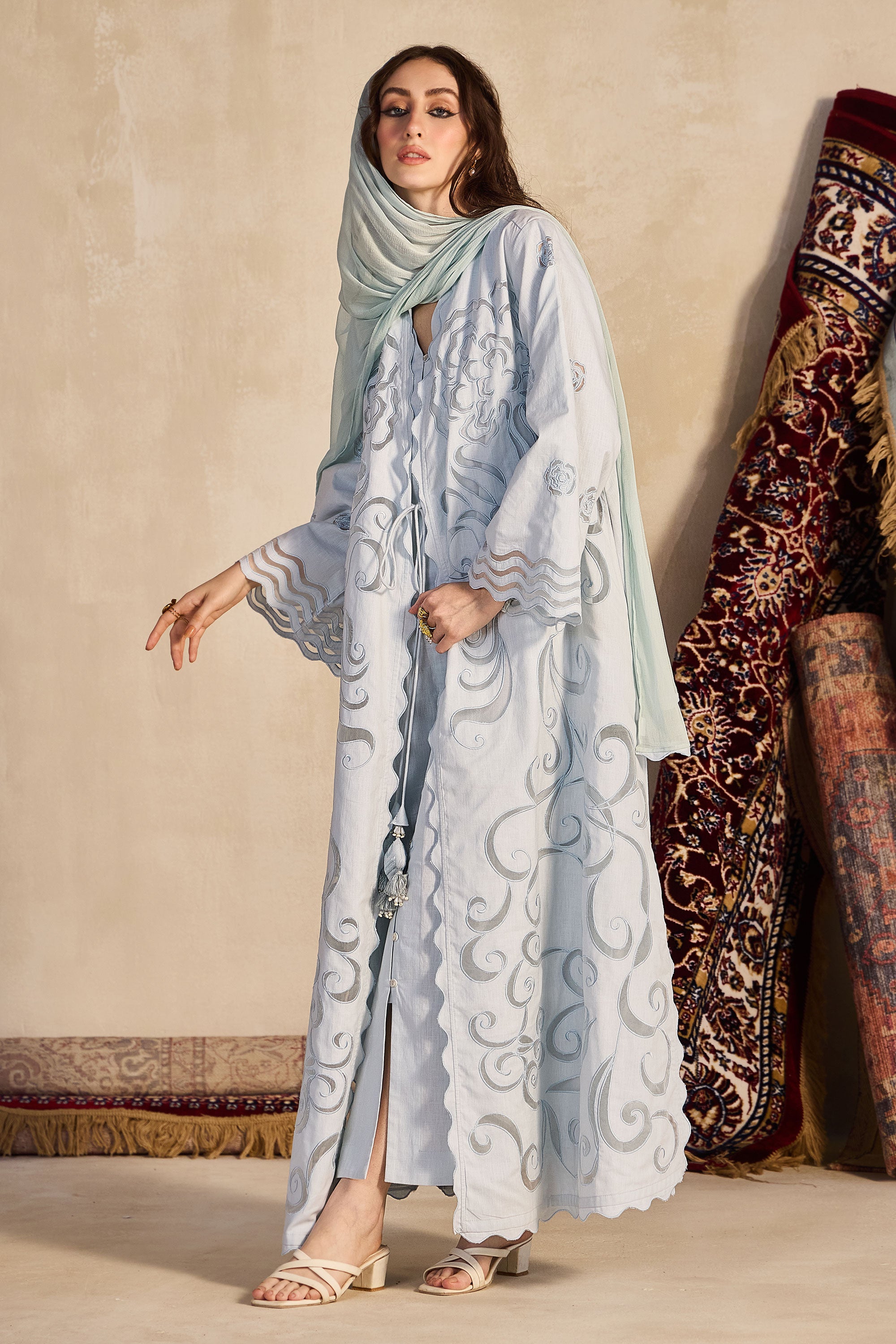 Muqaddas Embroidered Abaya