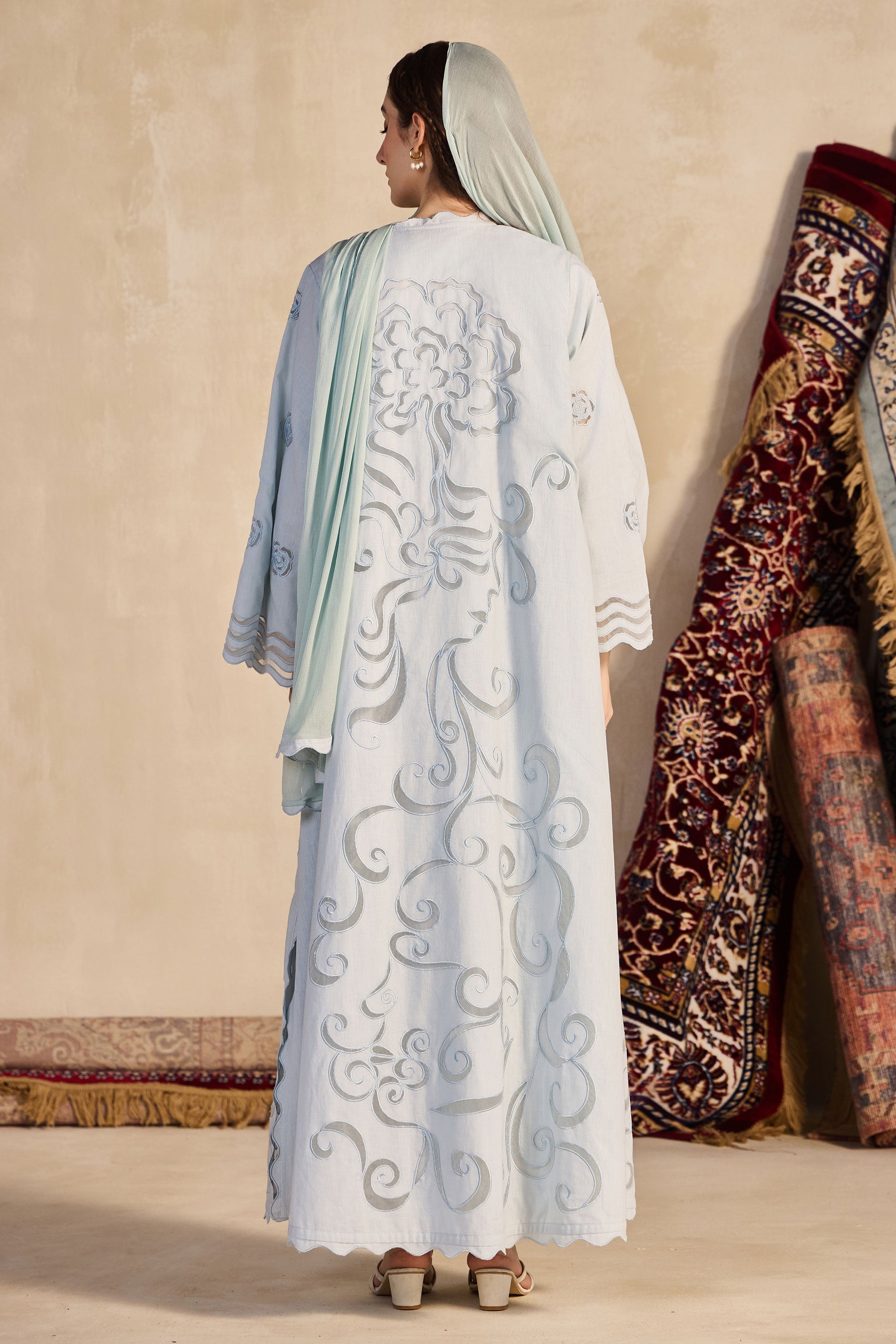 Muqaddas Embroidered Abaya