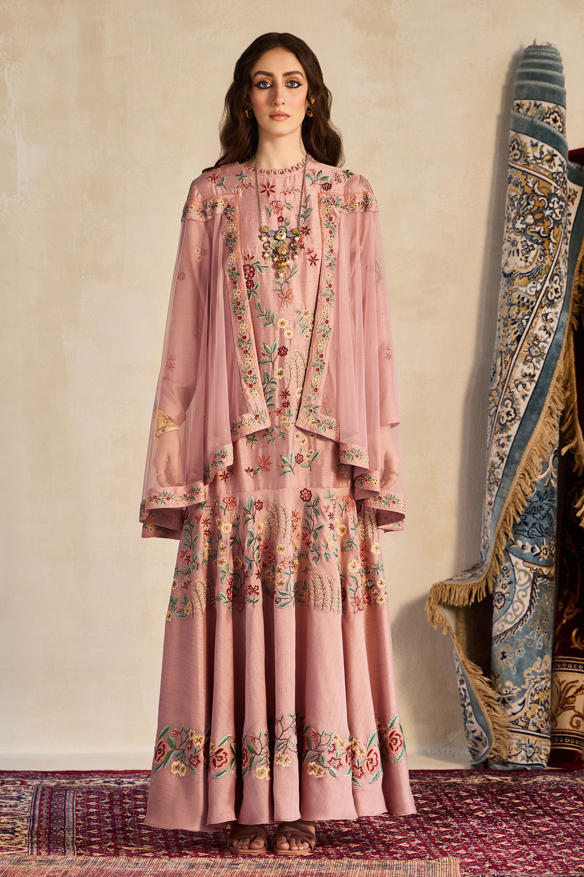 Ruwiza Embroidered Jalabiya