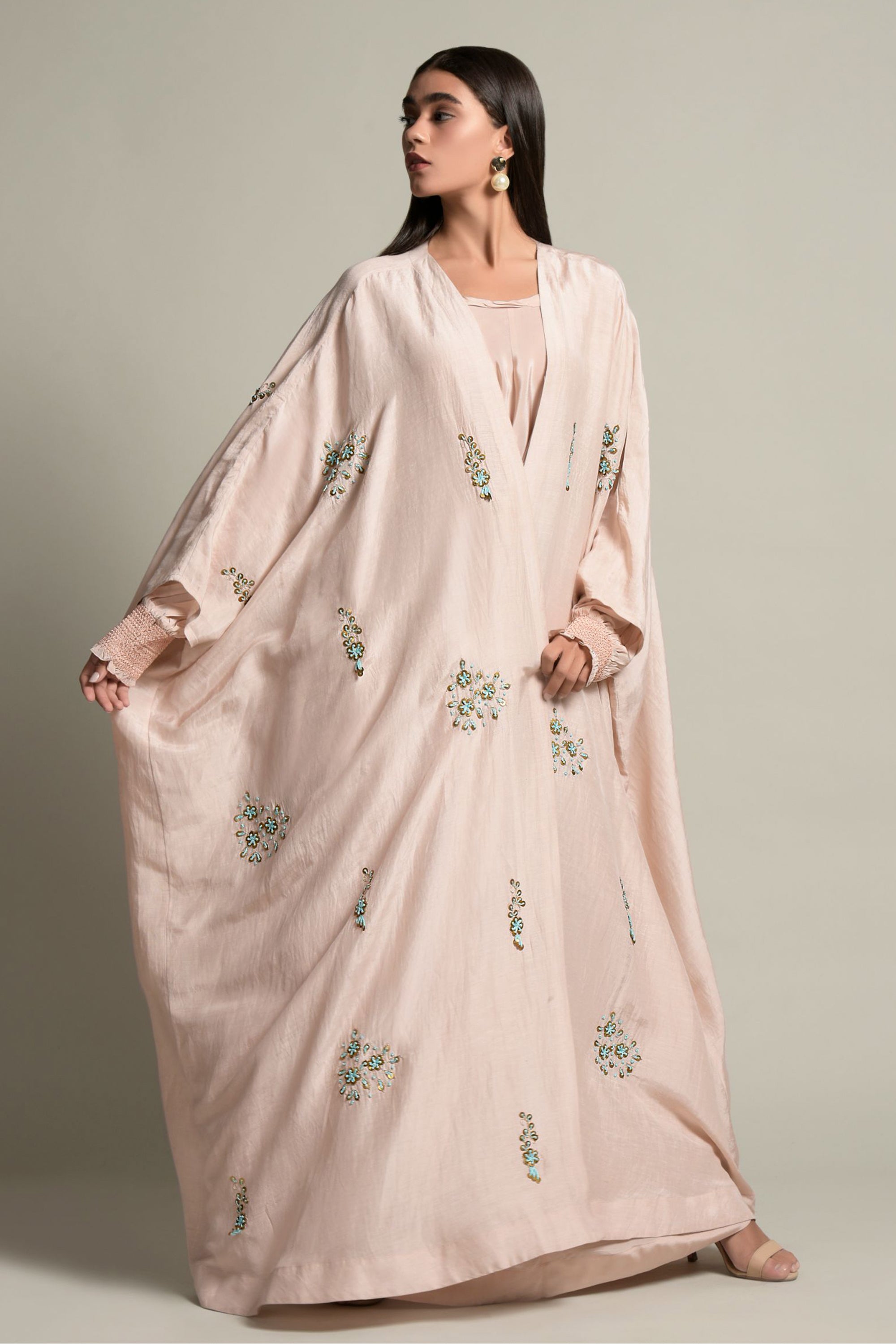 Kavish Embellished Abaya with Inner Cotton Dress