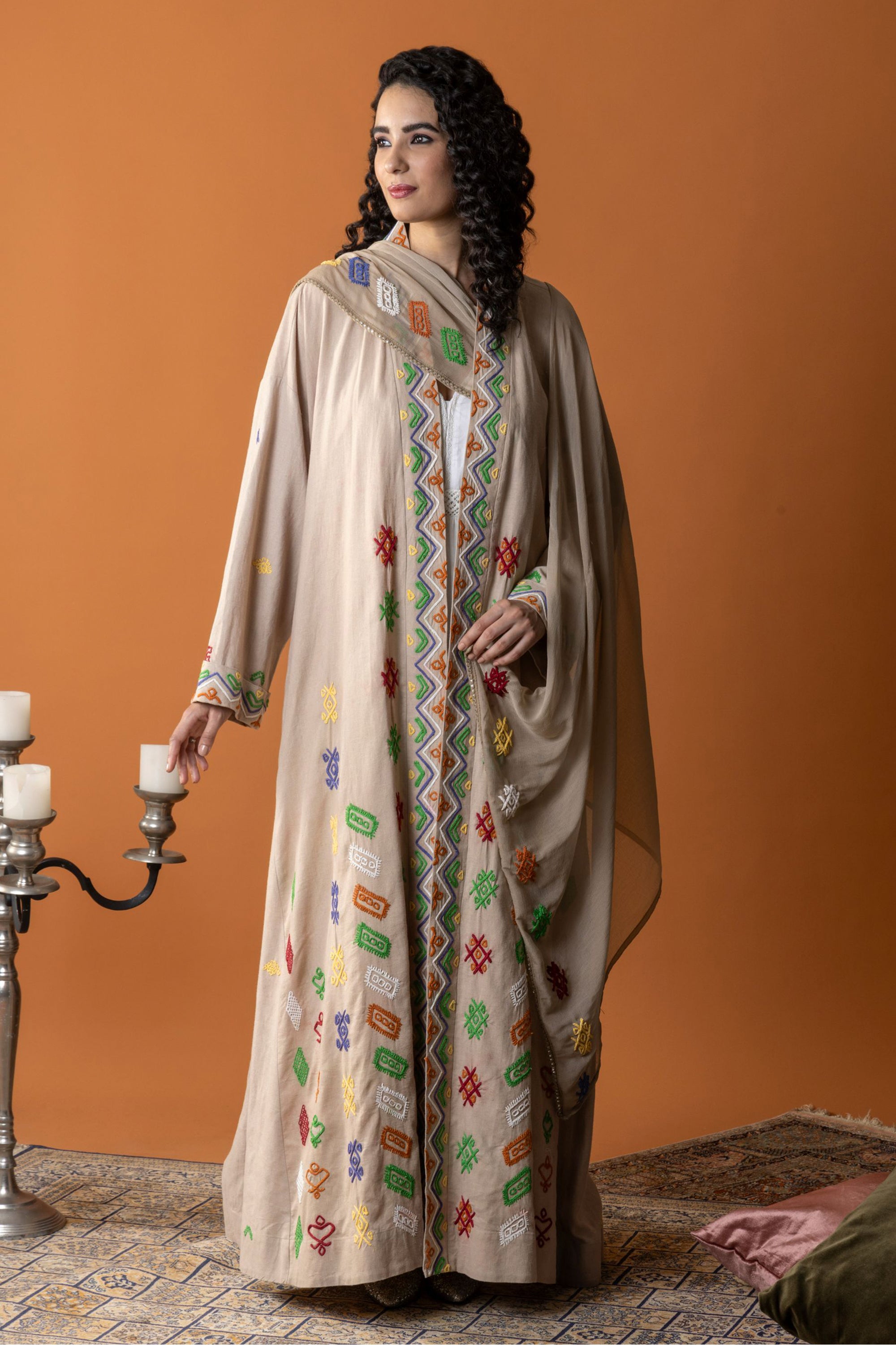 Dina Embroidered Abaya