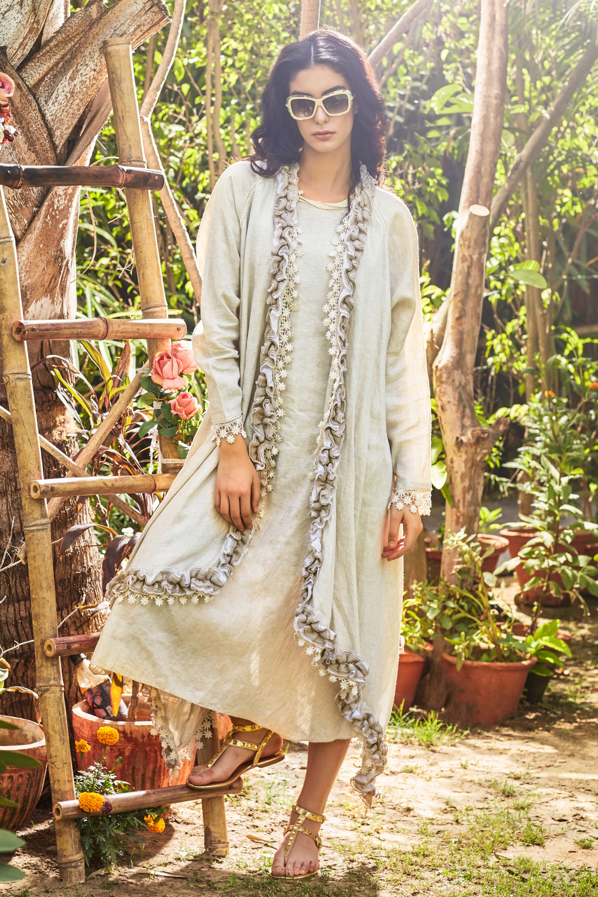Faheema Embellished Bisht