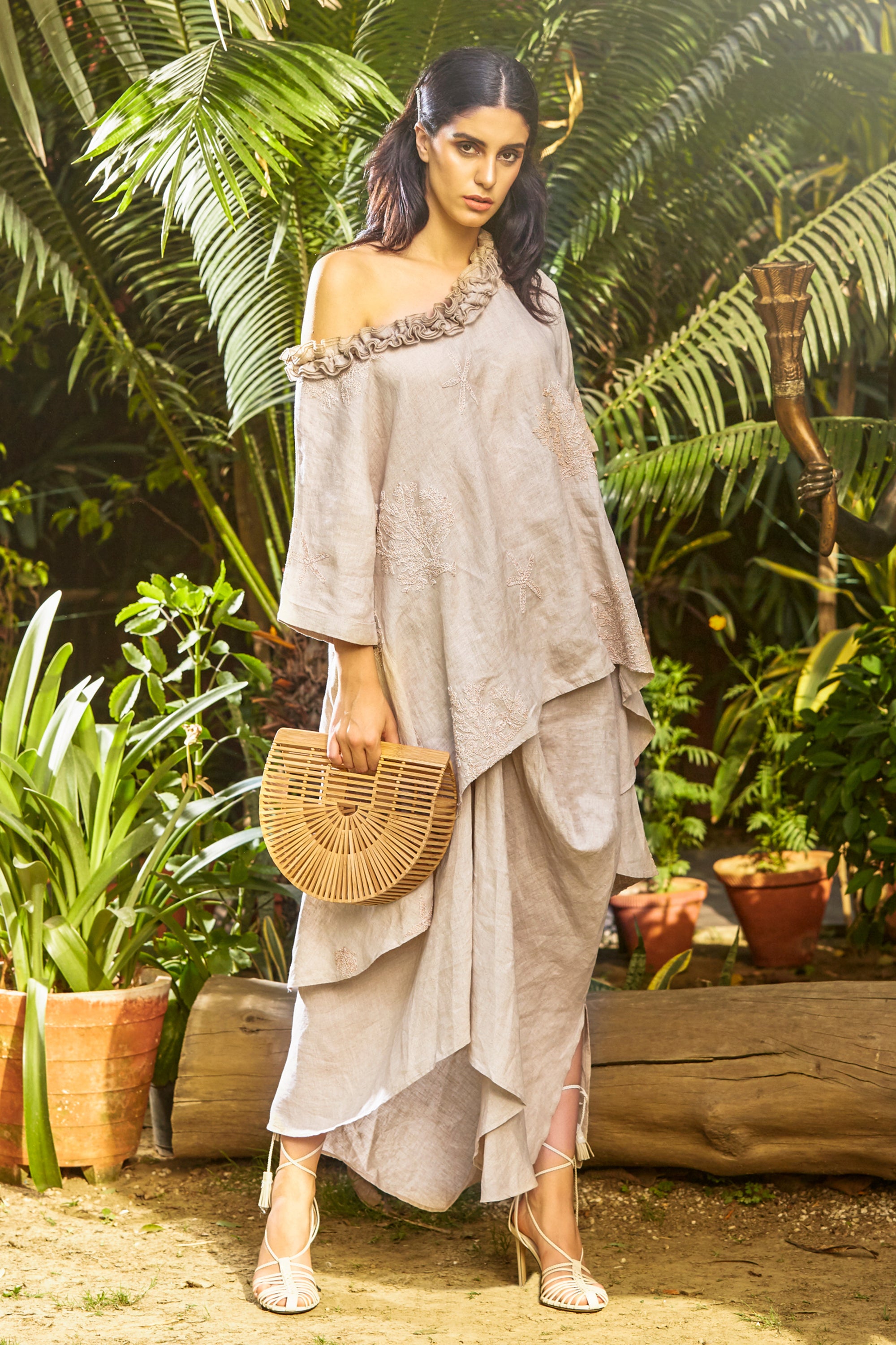Zama Top with Dhoti