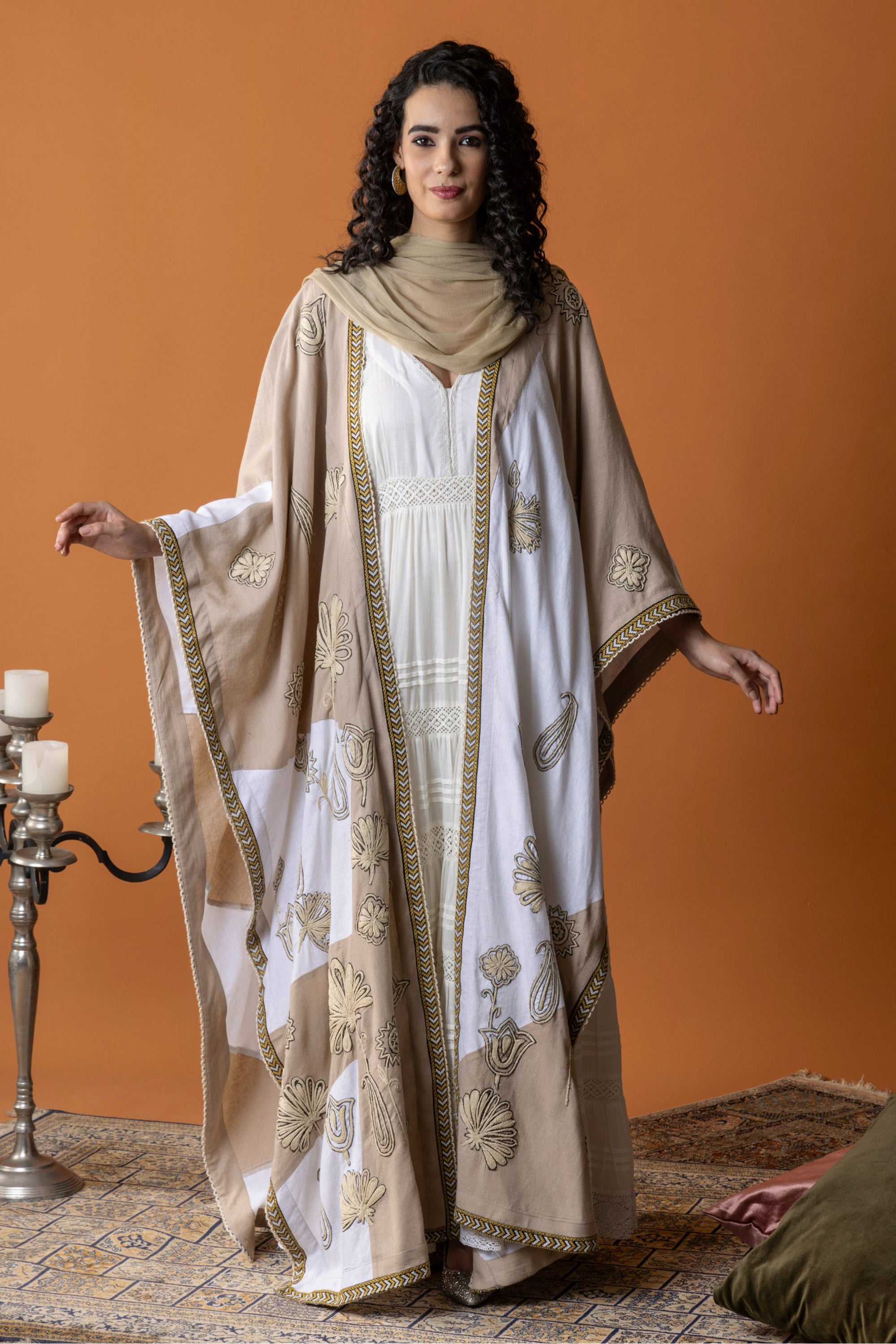 Doaa Embroidered Cape