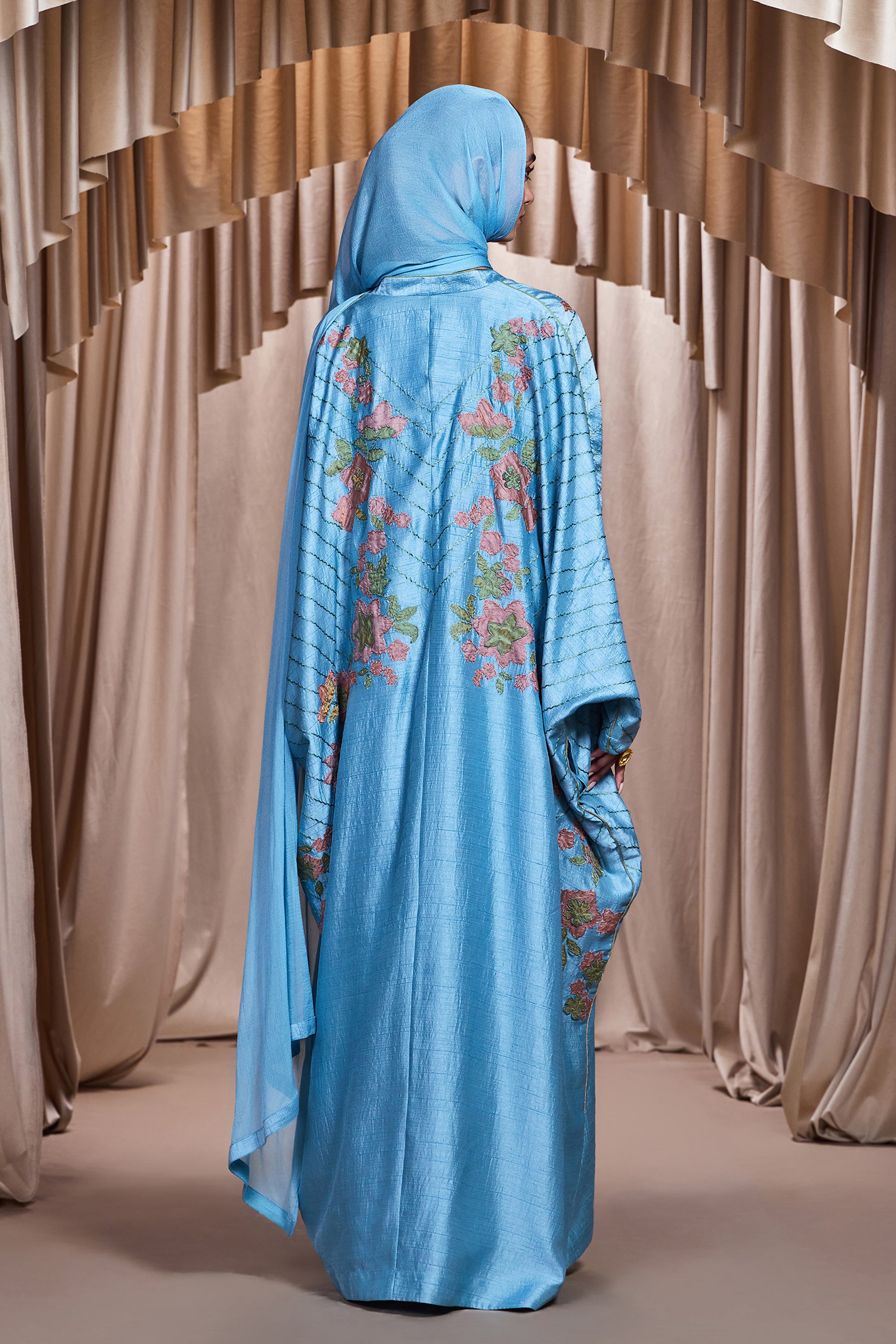Ruzanah Applique Embroidered Abaya