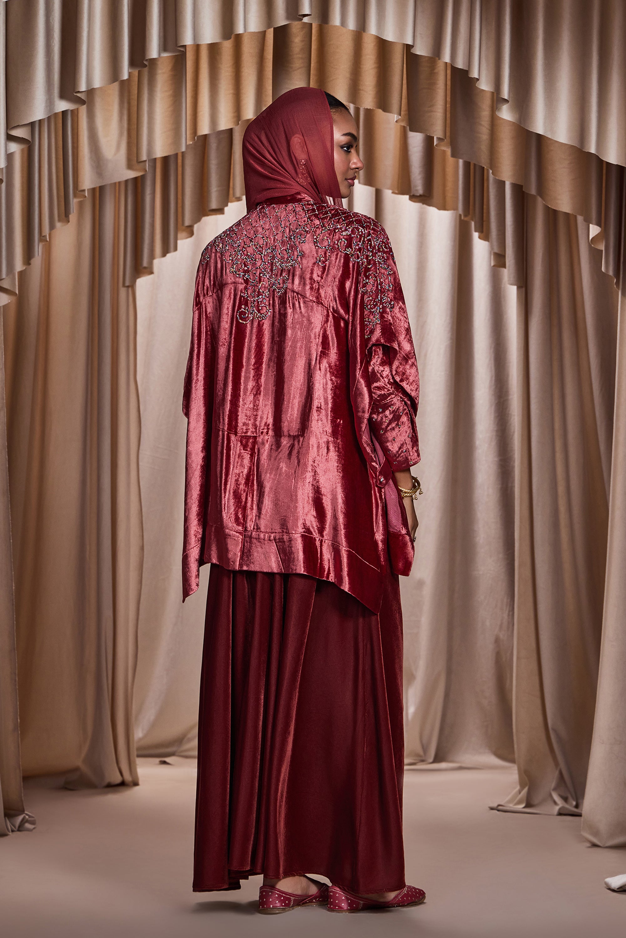 Umaima Embellished Cape