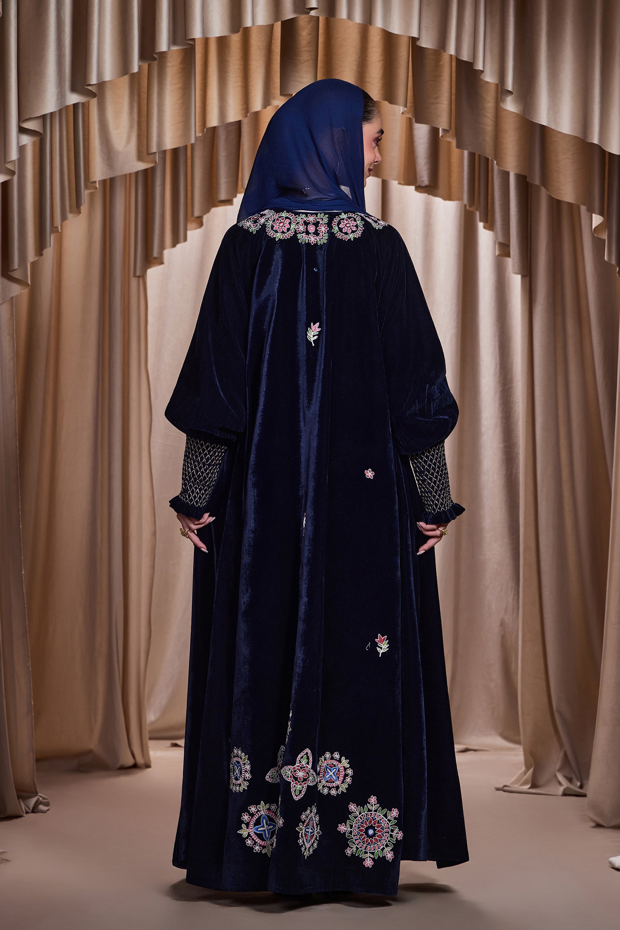 Zarqa Embroidered Abaya