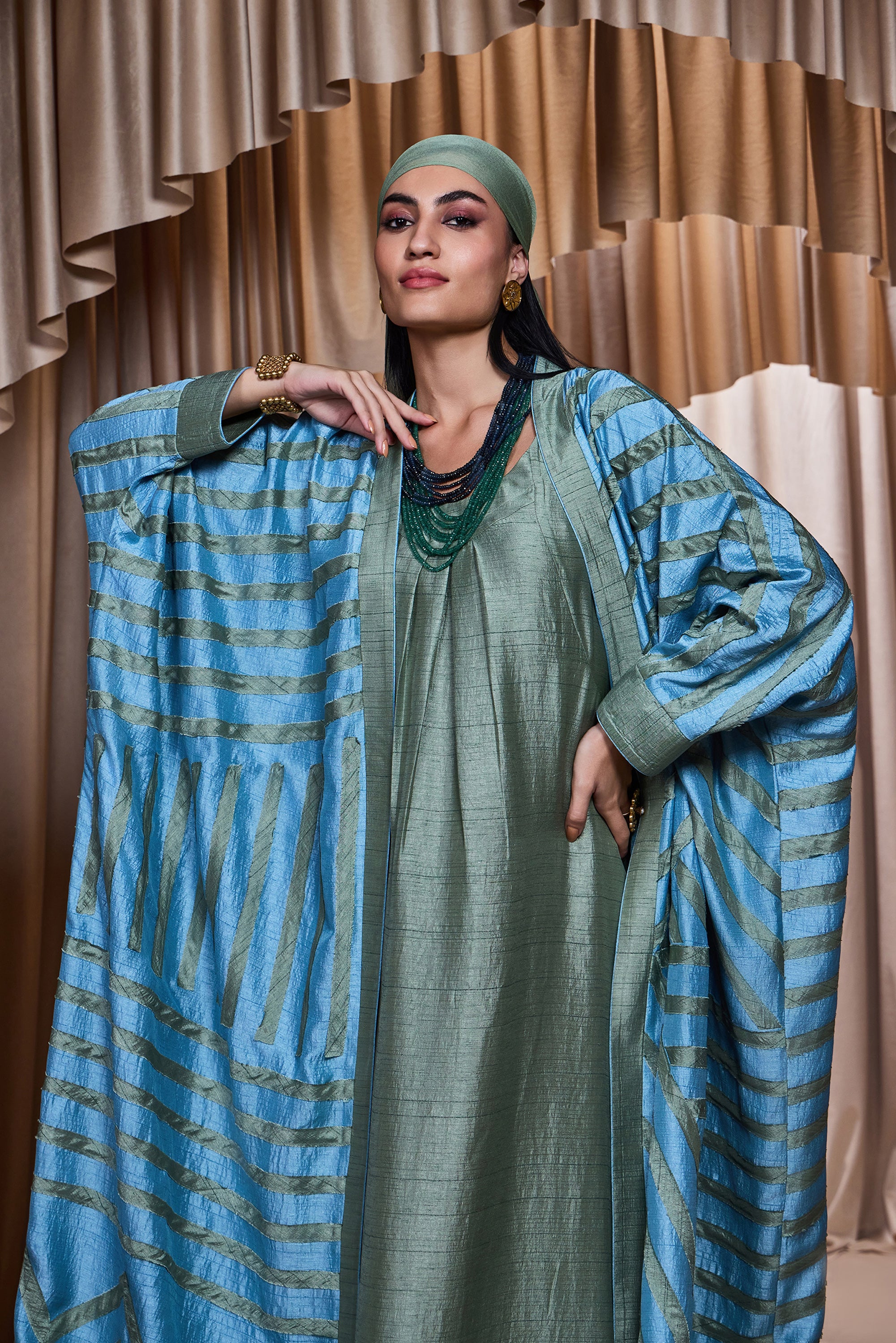 Zilveen Abaya with Patch Work