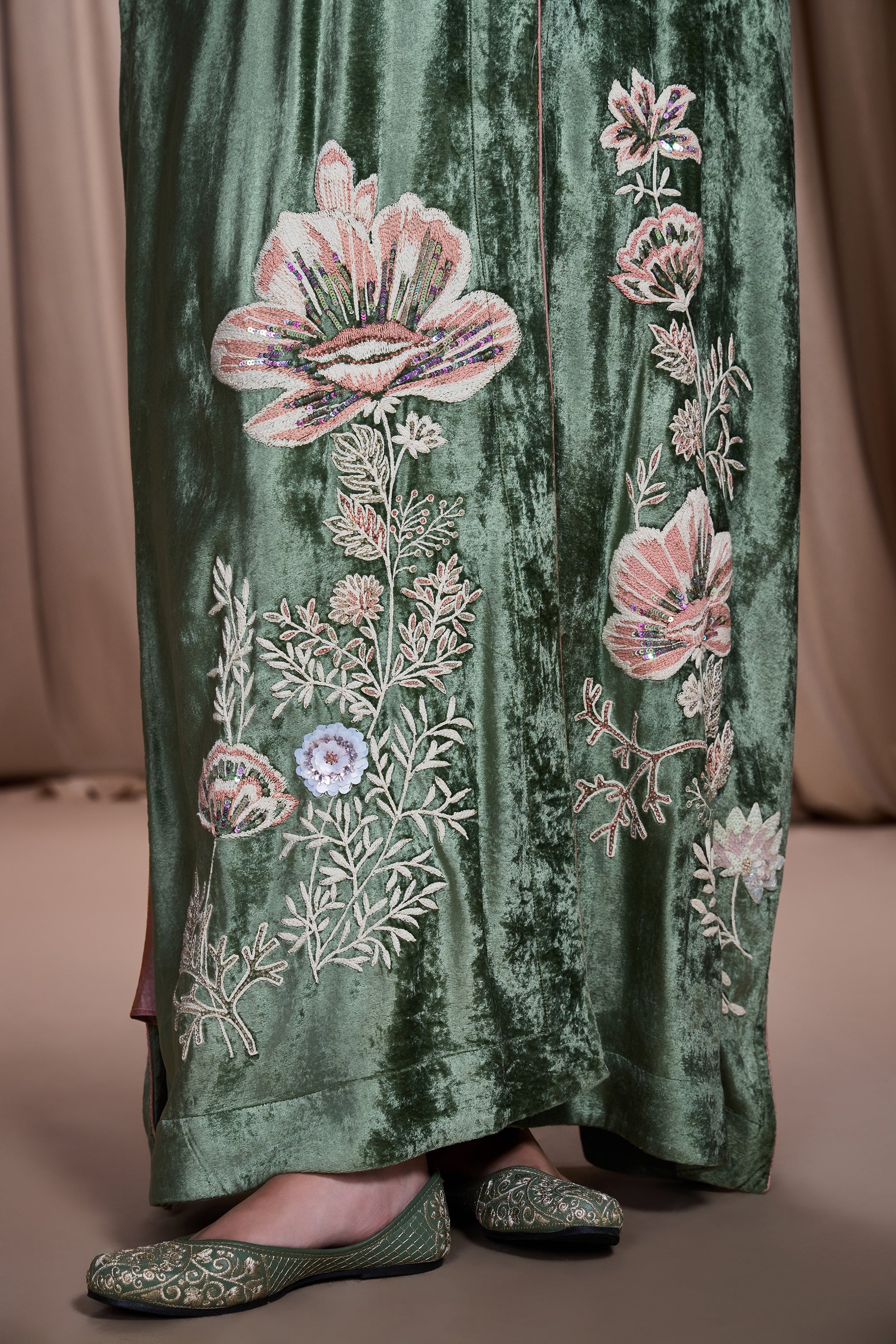 Ihsan Embroidered Abaya with Embellishment