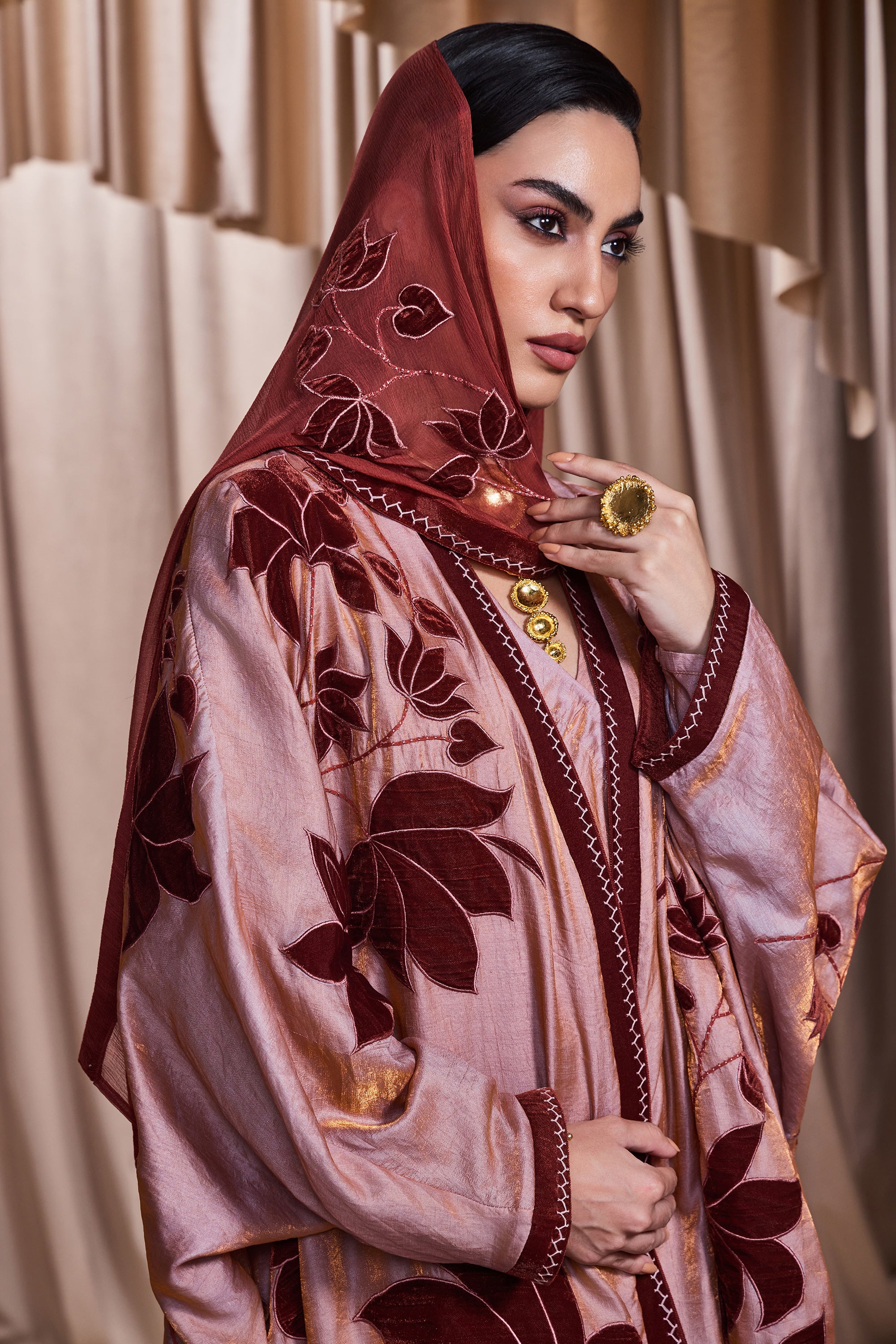 Najah Applique Embroidered Abaya