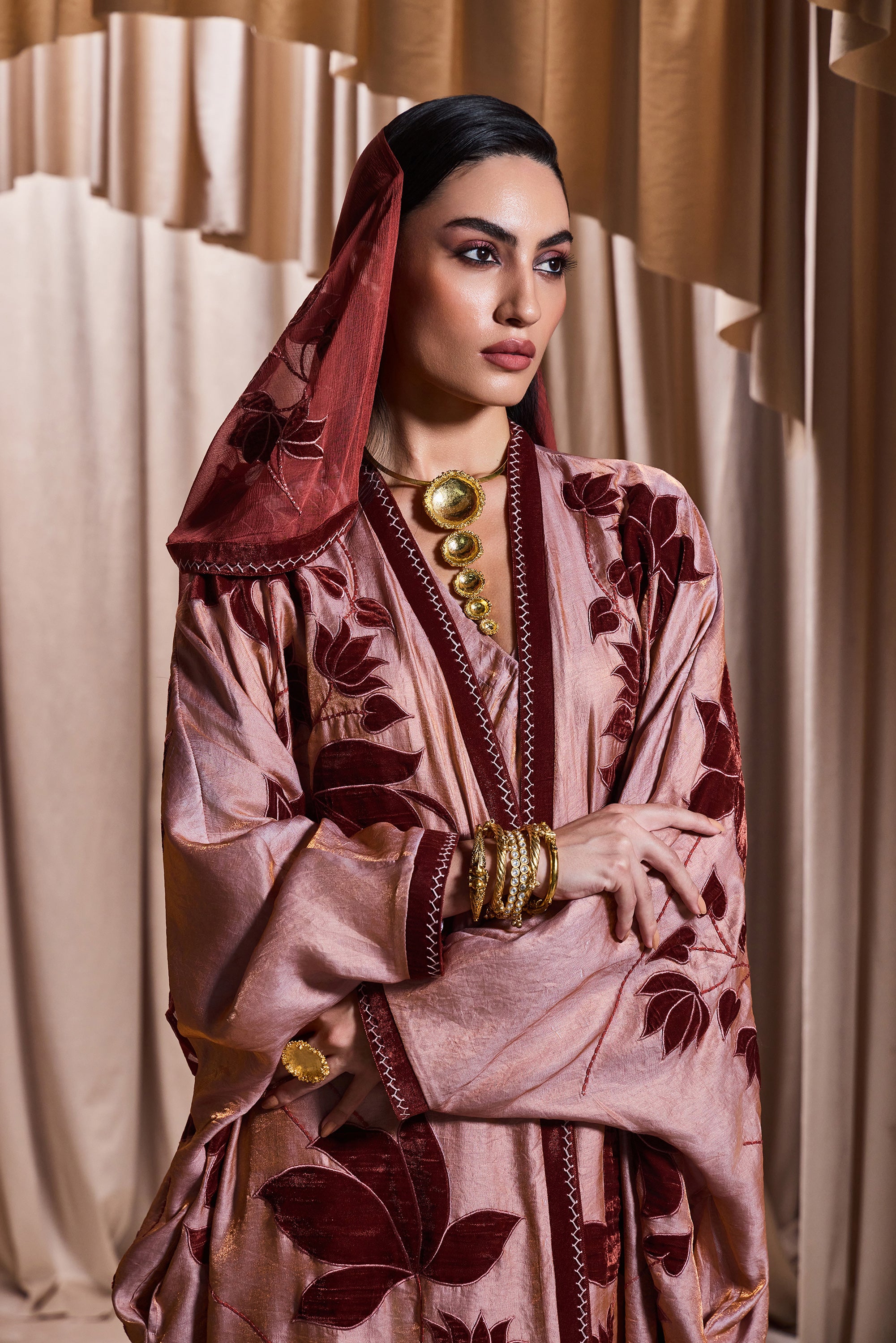 Najah Applique Embroidered Abaya