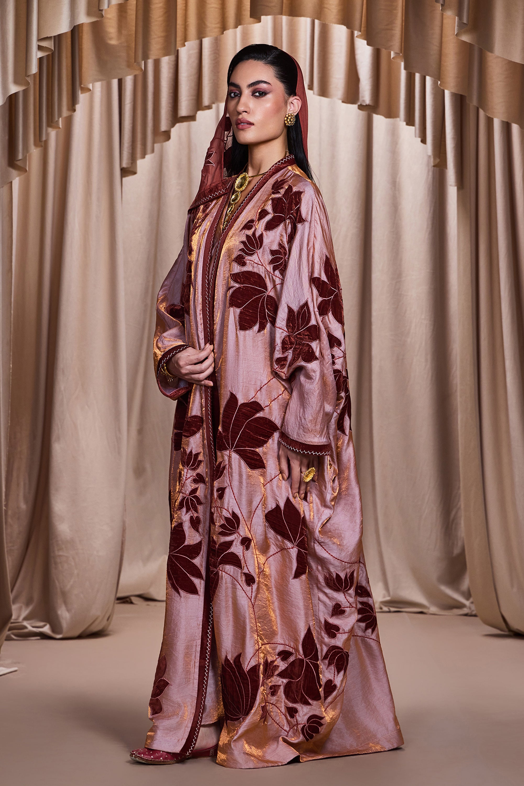 Najah Applique Embroidered Abaya