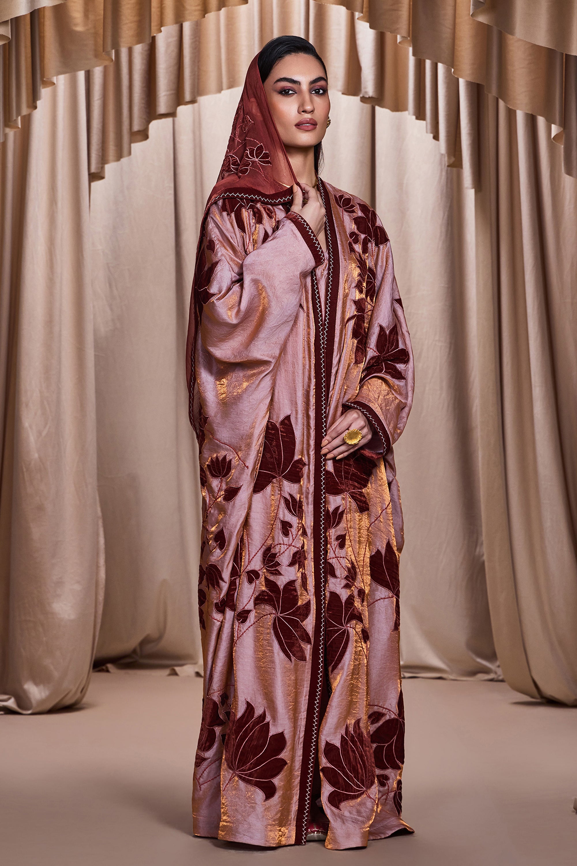 Najah Applique Embroidered Abaya