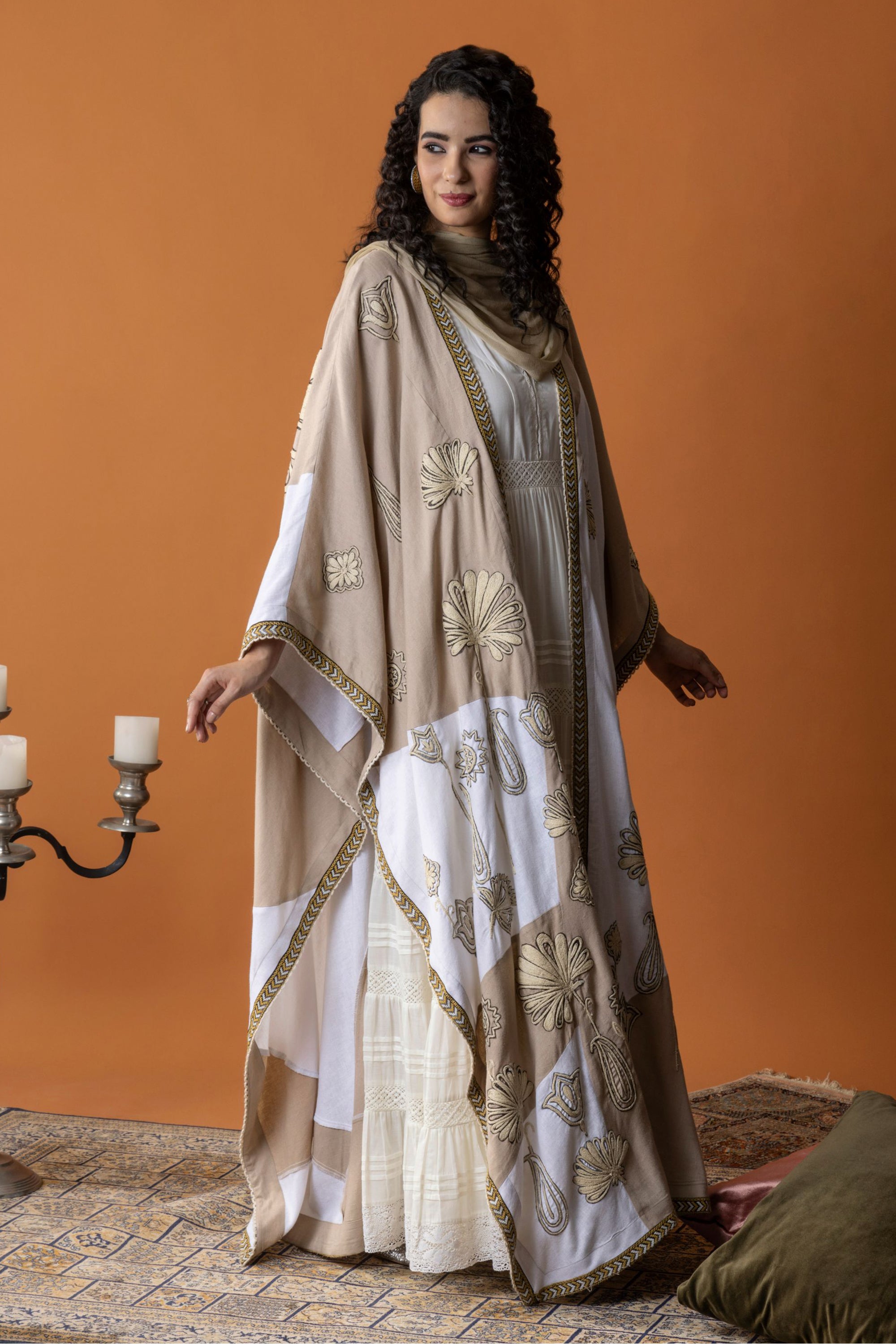 Doaa Embroidered Cape