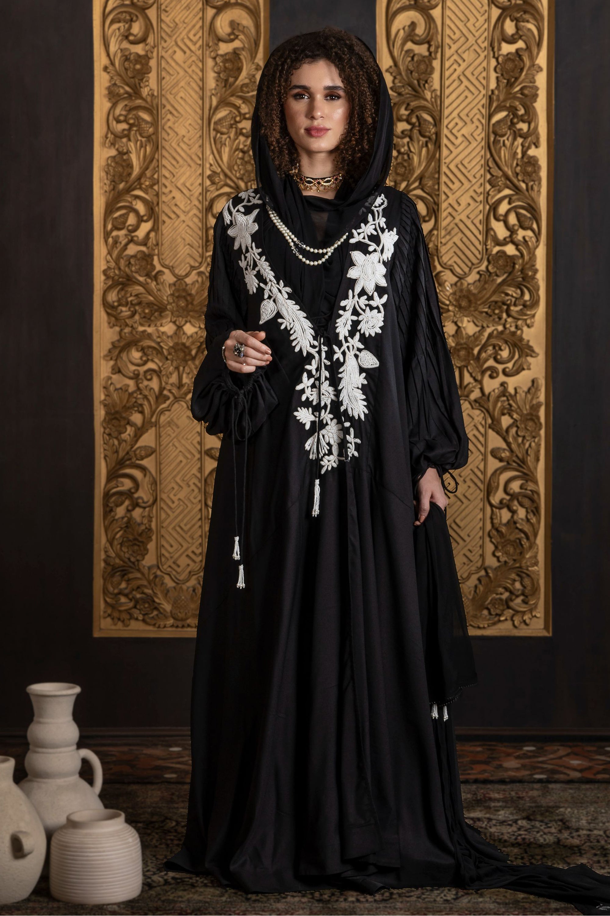 Meharma Embroidered Abaya