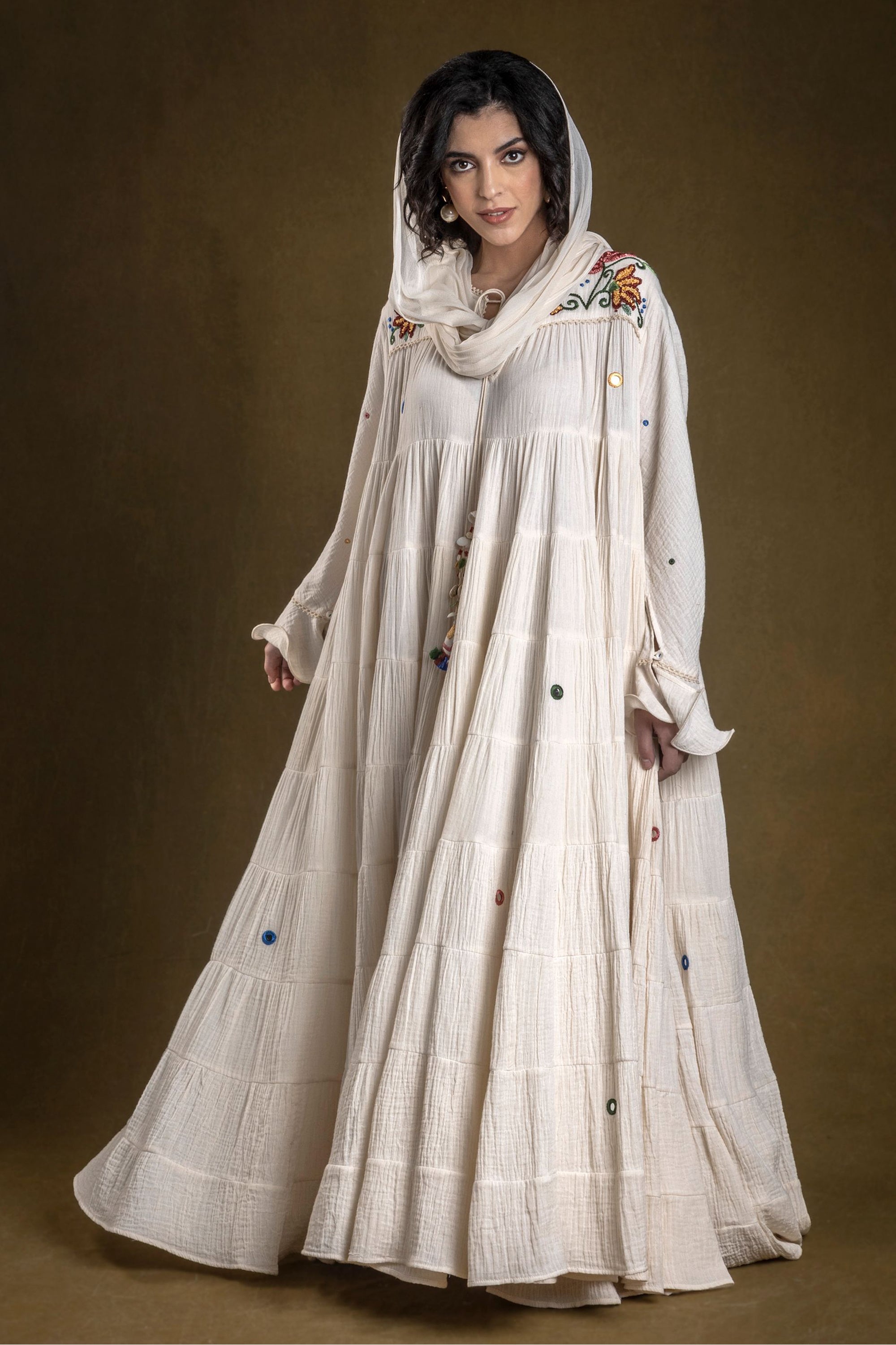 Munira Jalabiya with Embroidery
