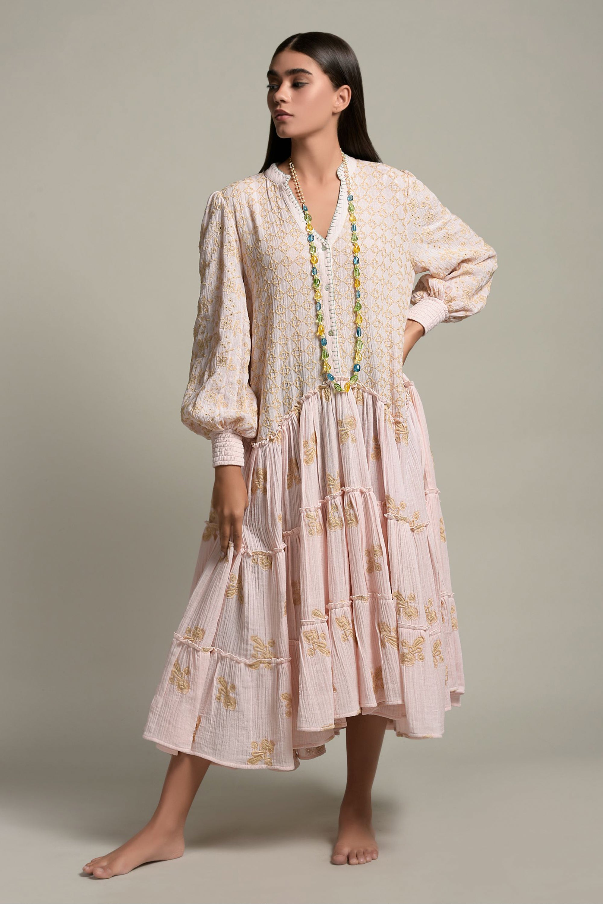 Dariya Embroidered Long Jalabiya